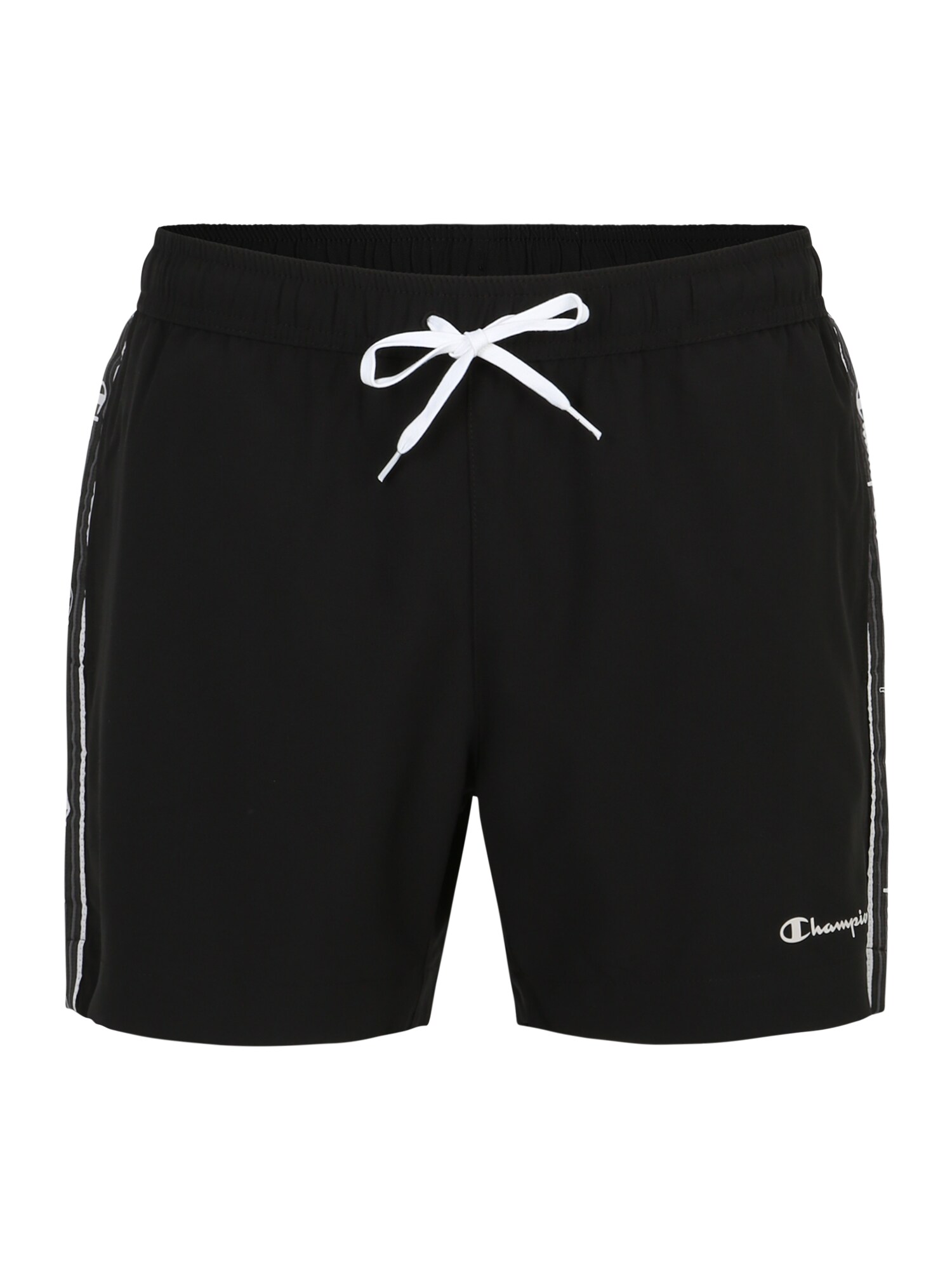 Champion Authentic Athletic Apparel Rövid fürdőnadrágok  fekete / fehér / sötétszürke