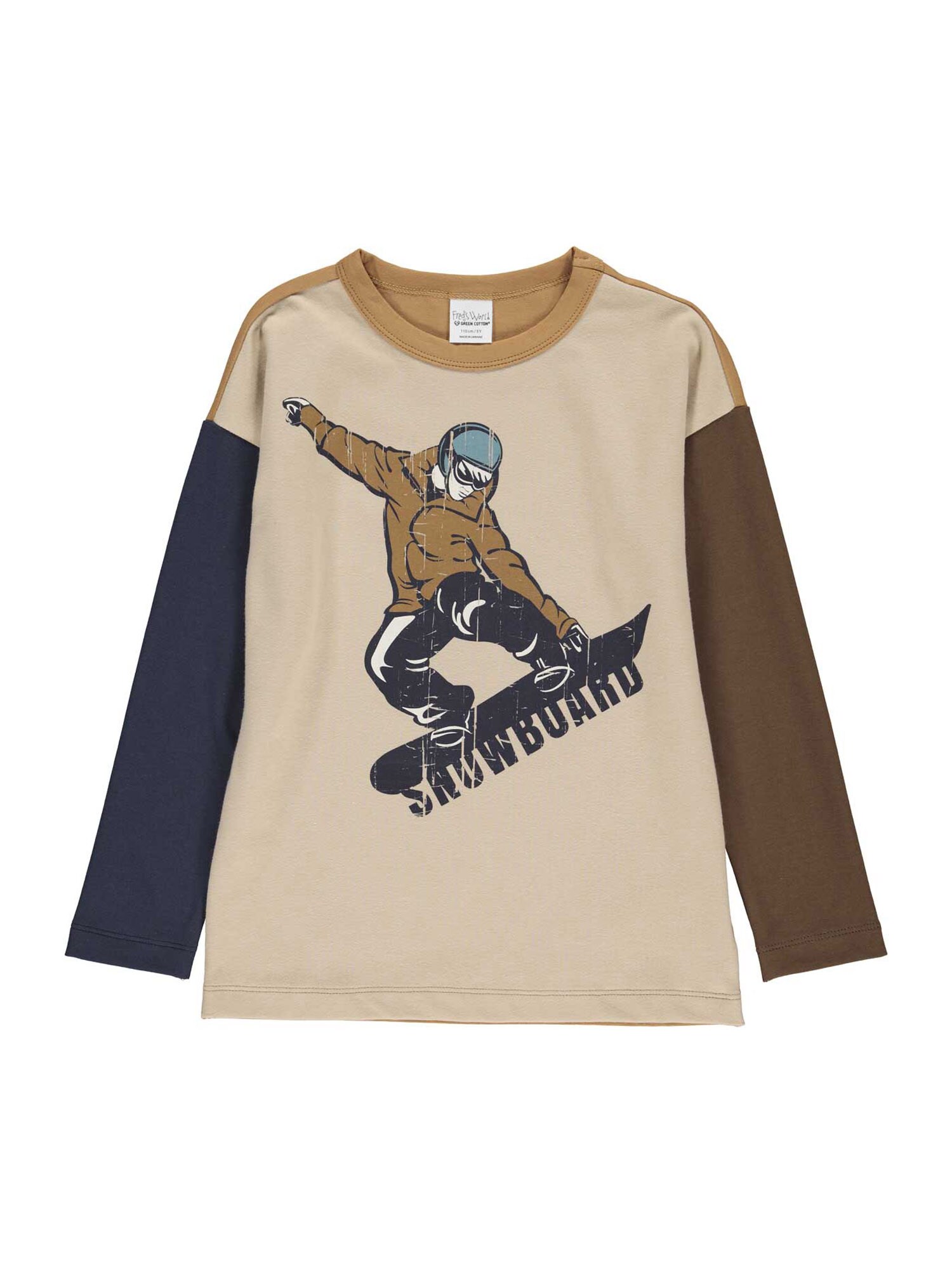 Fred's World by GREEN COTTON Póló  homok / gitt / khaki / tengerészkék