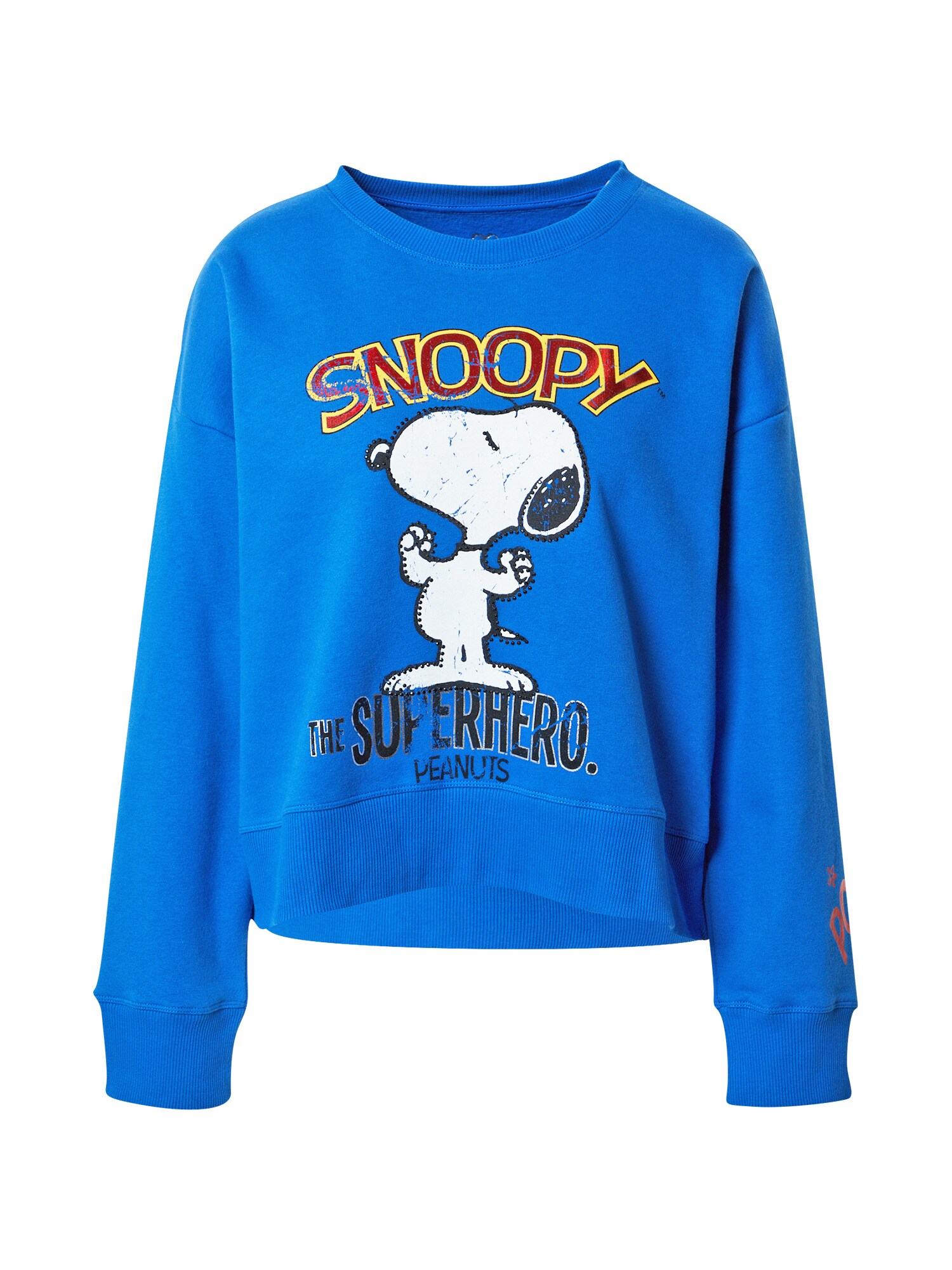 Frogbox Tréning póló 'Snoopy Superhero'  kék / fehér / fekete / piros