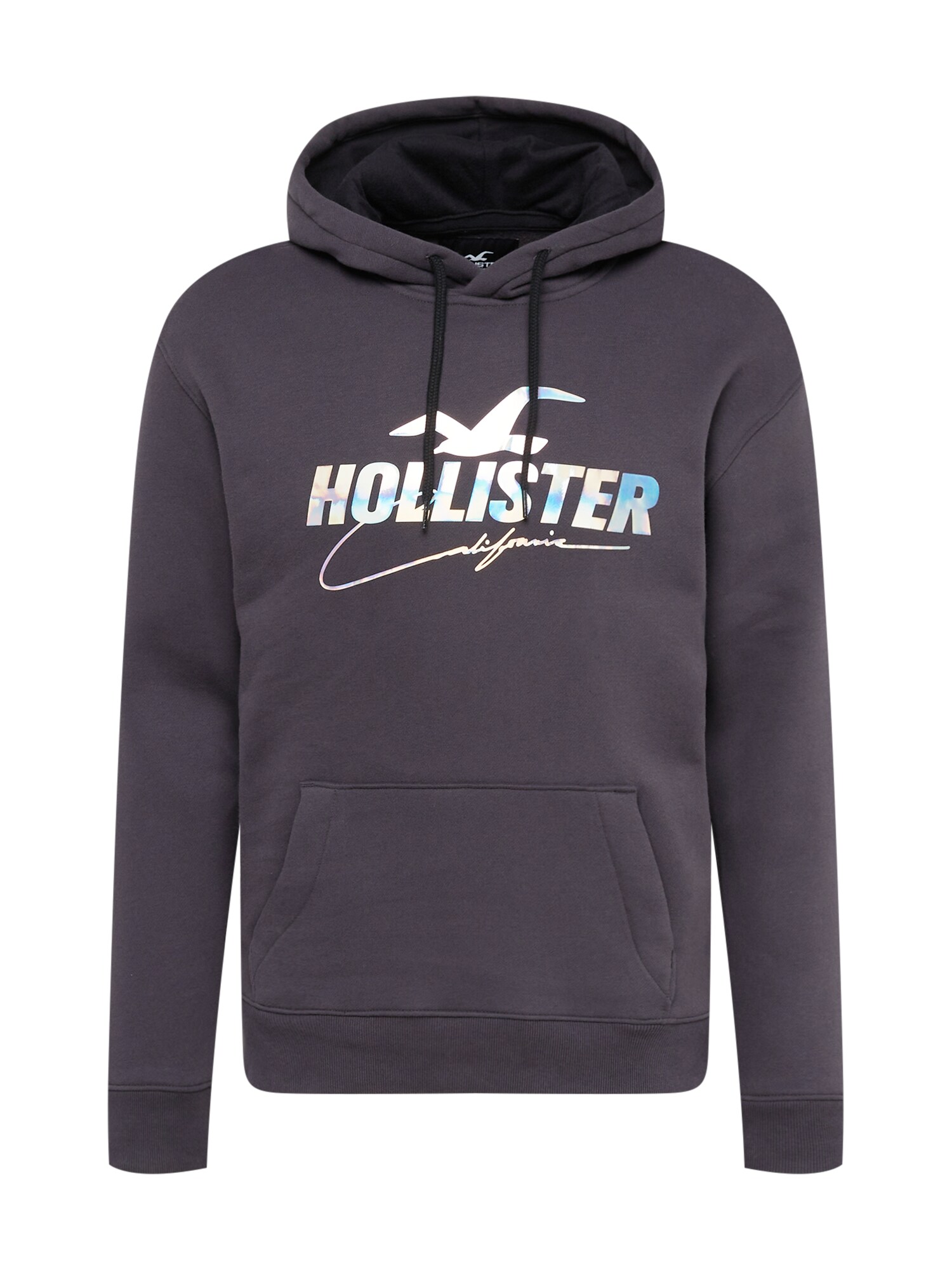 HOLLISTER Tréning póló  bazaltszürke / fehér / égkék / orchidea
