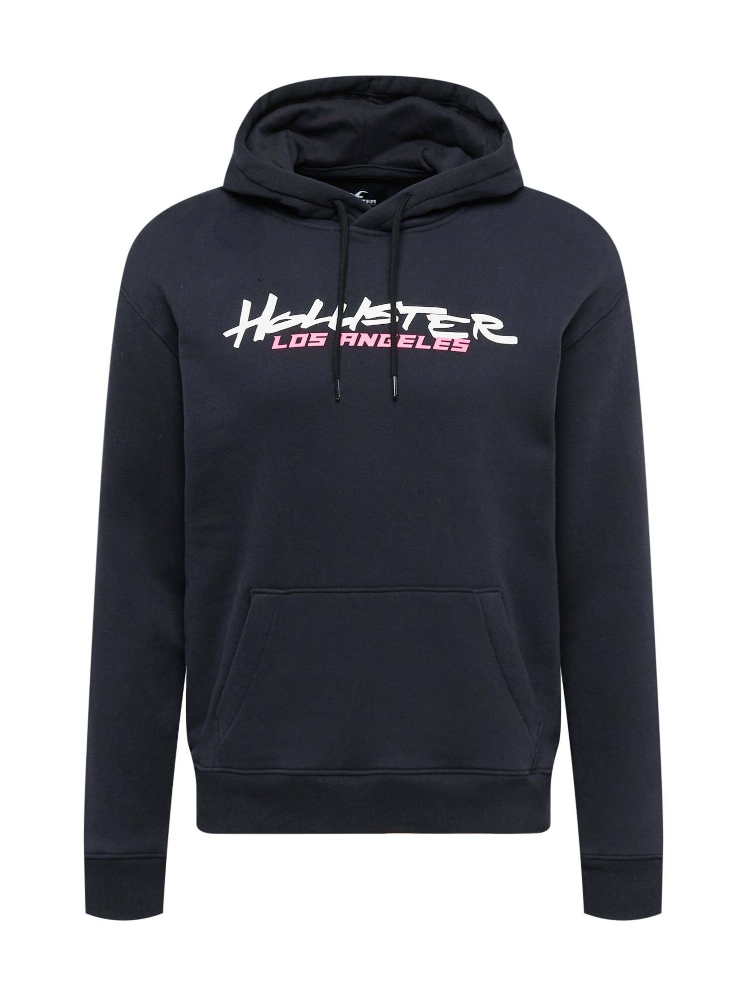 HOLLISTER Tréning póló  fekete / fehér / világos-rózsaszín