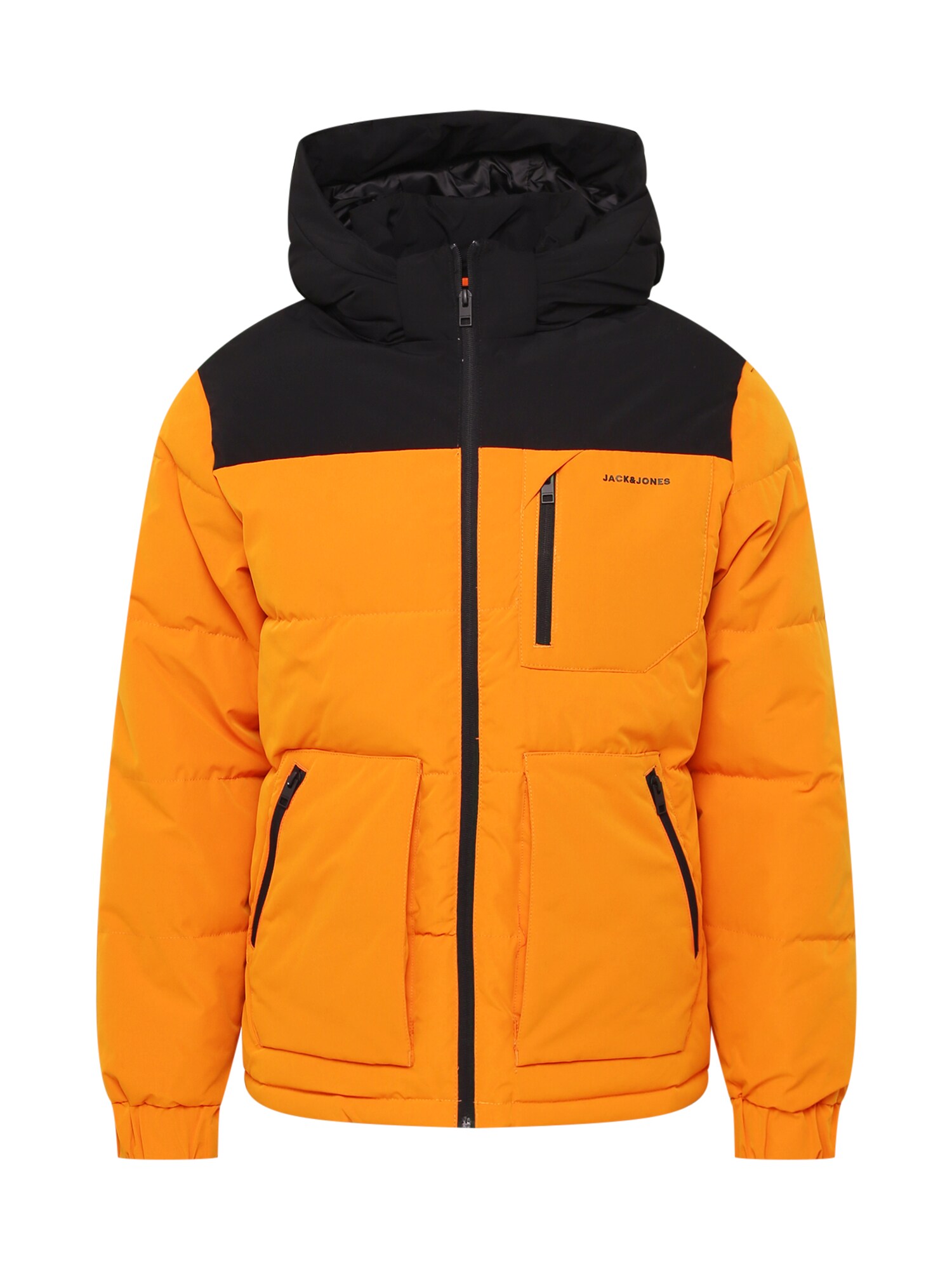 JACK & JONES Átmeneti dzseki 'OTTO'  mandarin / fekete