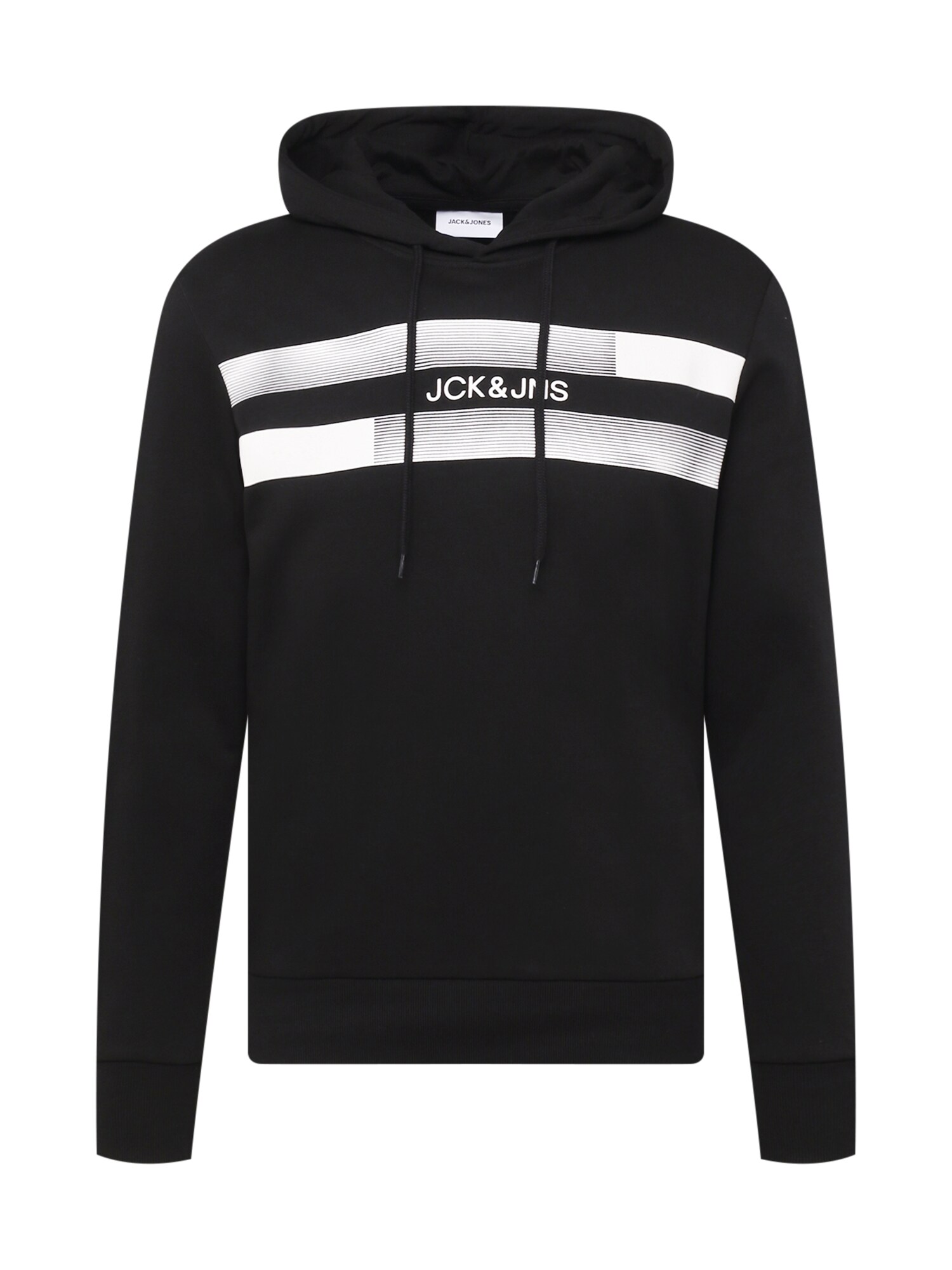 JACK & JONES Tréning póló 'ADAM'  fekete / fehér
