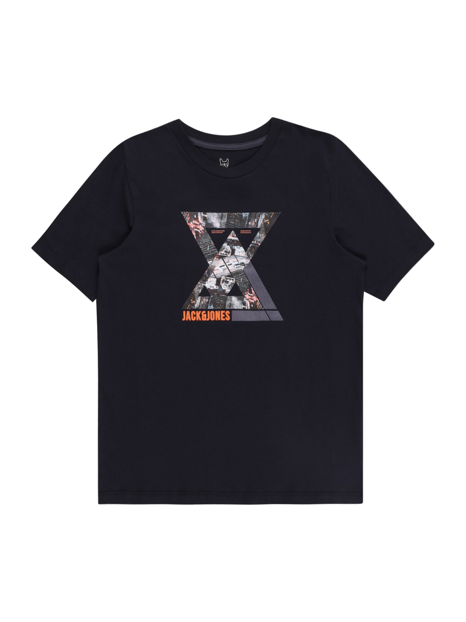 Jack & Jones Junior Póló 'Club'  sötétkék / fehér / sötétszürke / világos narancs