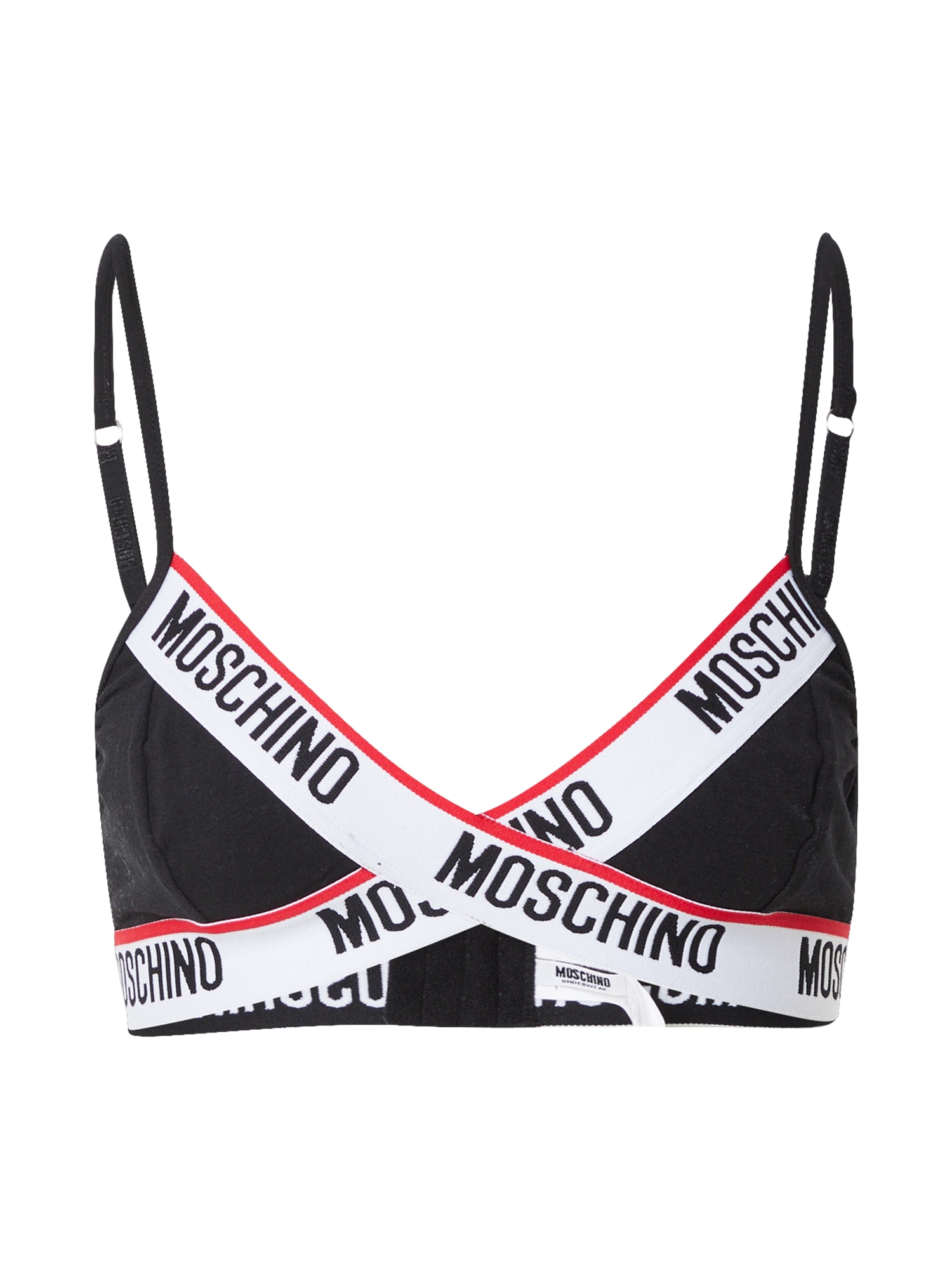 Moschino Underwear Melltartó  fekete / fehér / piros