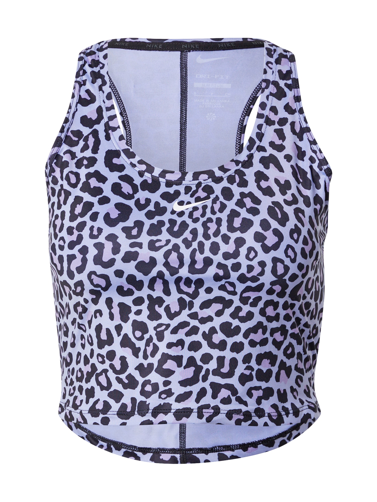 NIKE Sport top  világoslila / fekete / orchidea