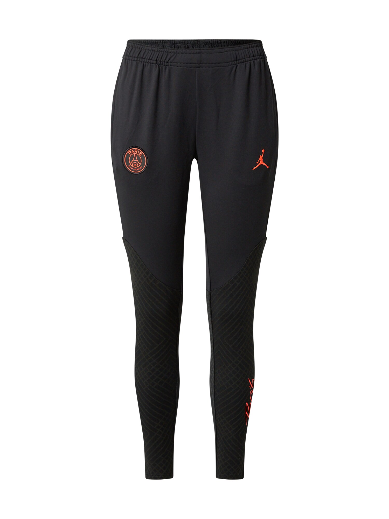 NIKE Sportnadrágok  fekete / narancsvörös