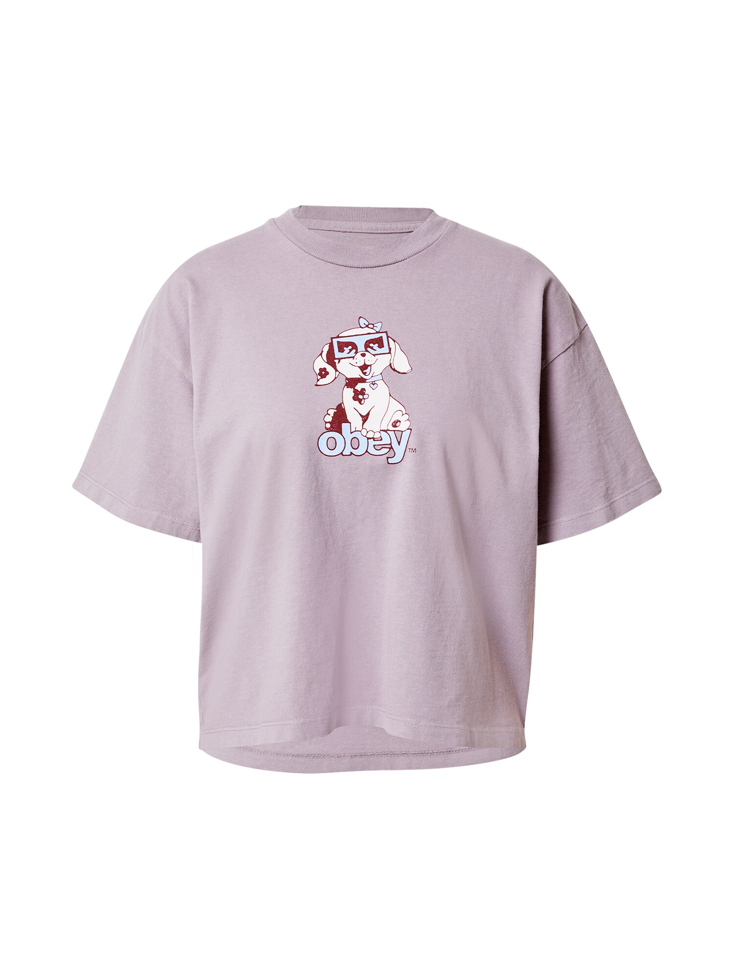 Obey Póló  fáradt rózsaszín / krém / gesztenyebarna / világoskék