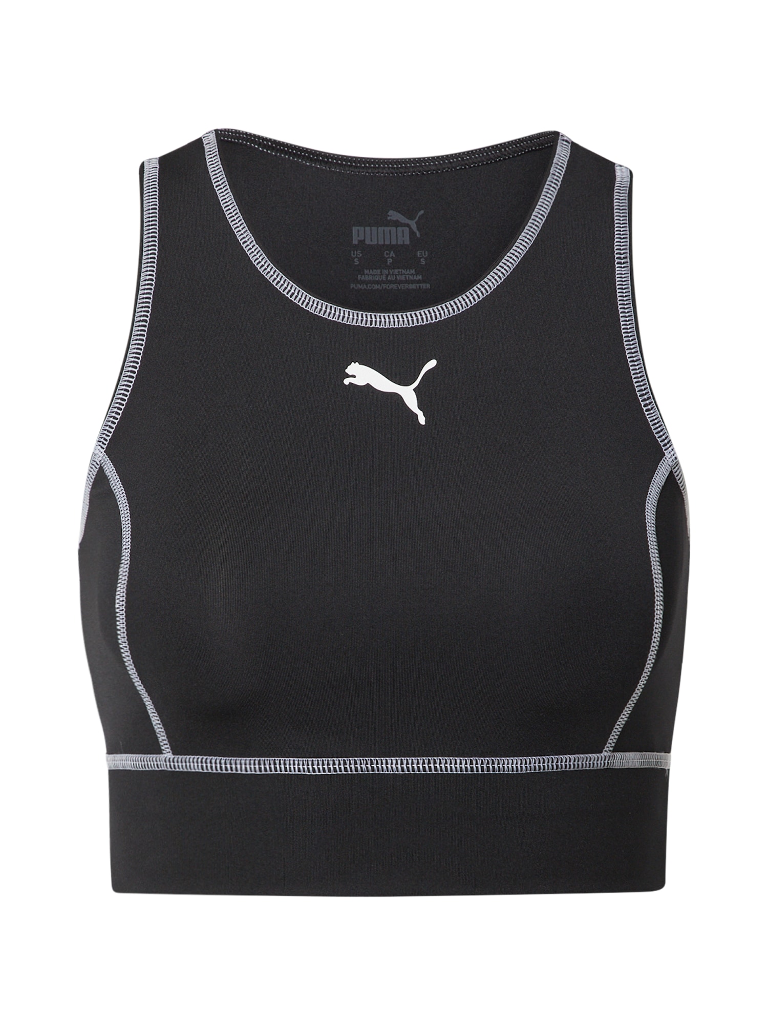 PUMA Sport top  fekete / fehér