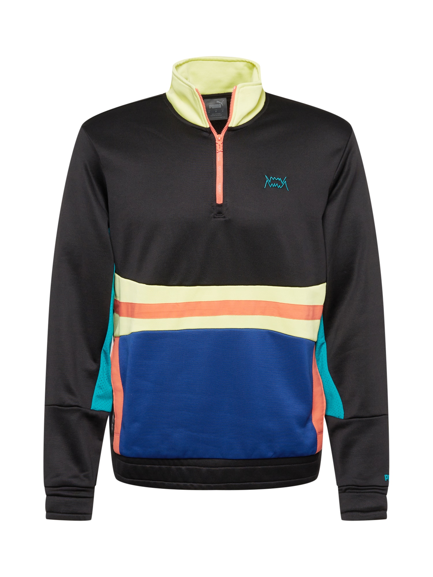 PUMA Sportpulóverek  fekete / kék / sárga / korál