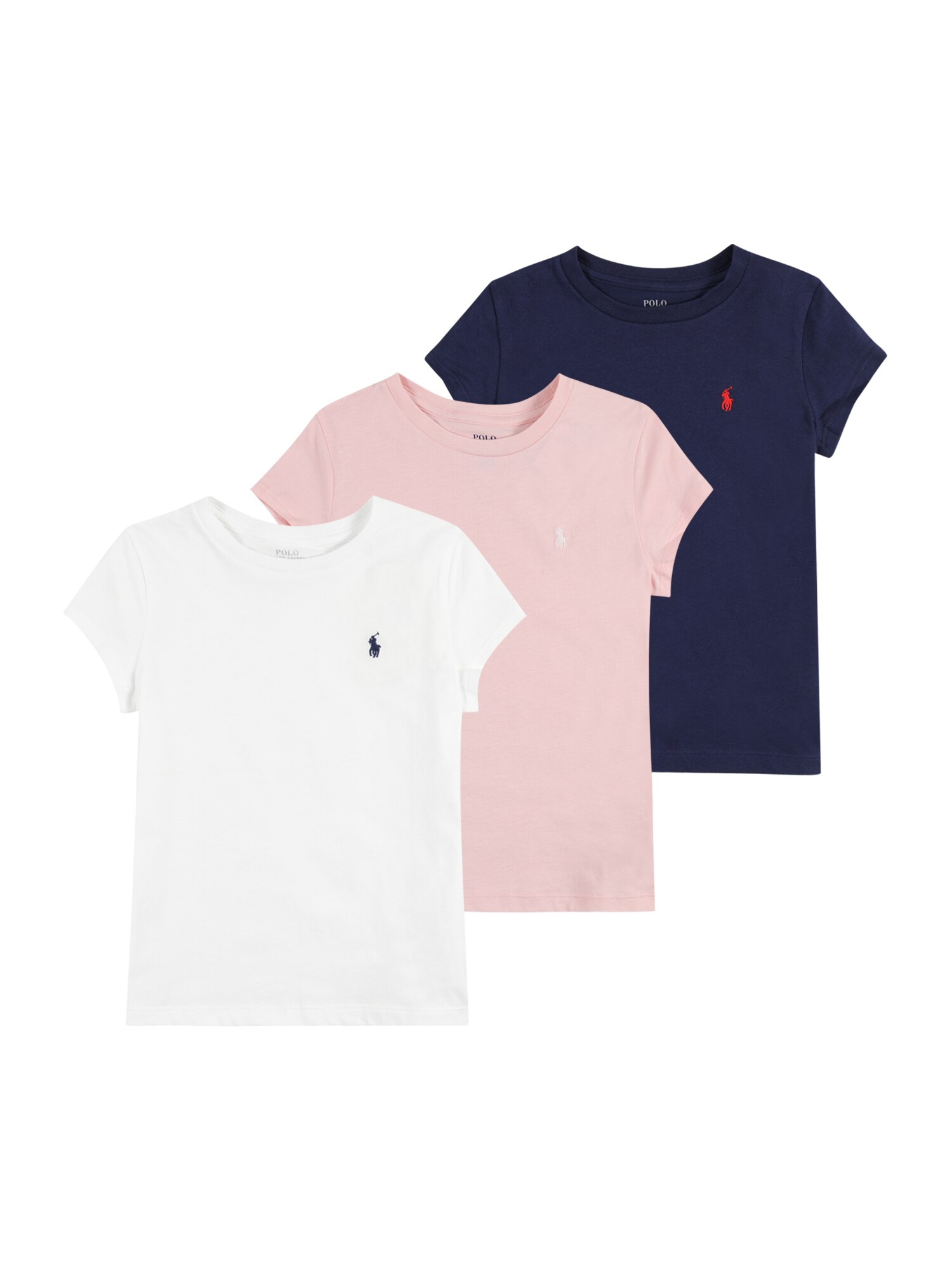 Polo Ralph Lauren Póló  fehér / rózsaszín / tengerészkék