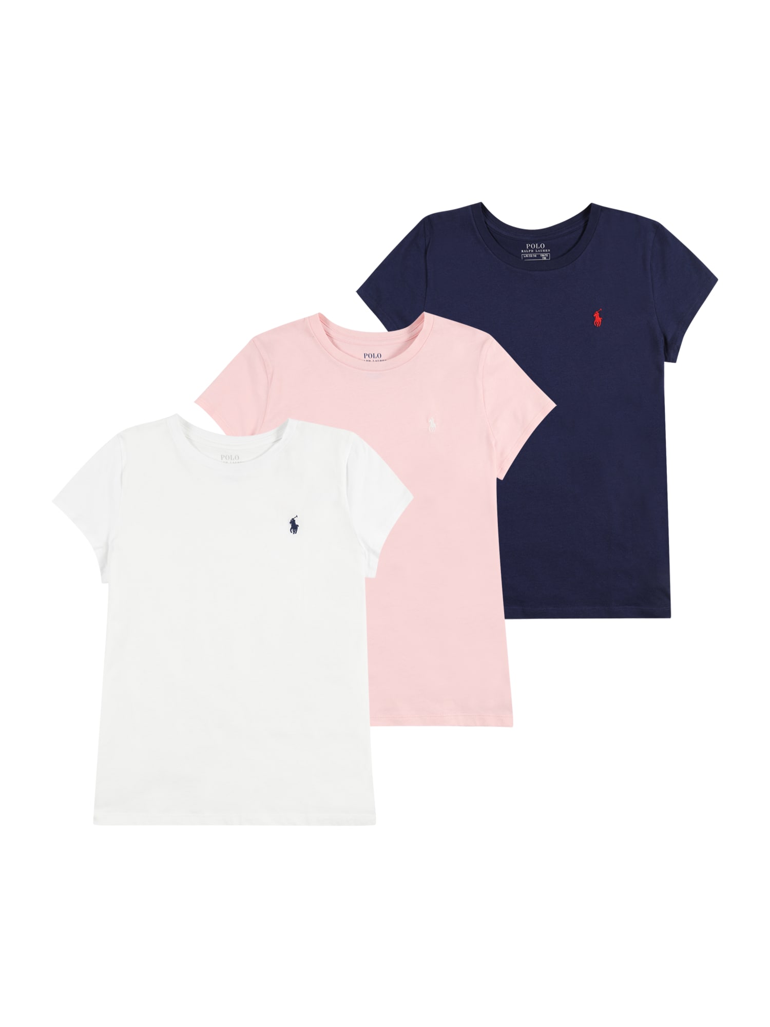 Polo Ralph Lauren Póló  fehér / rózsaszín / tengerészkék