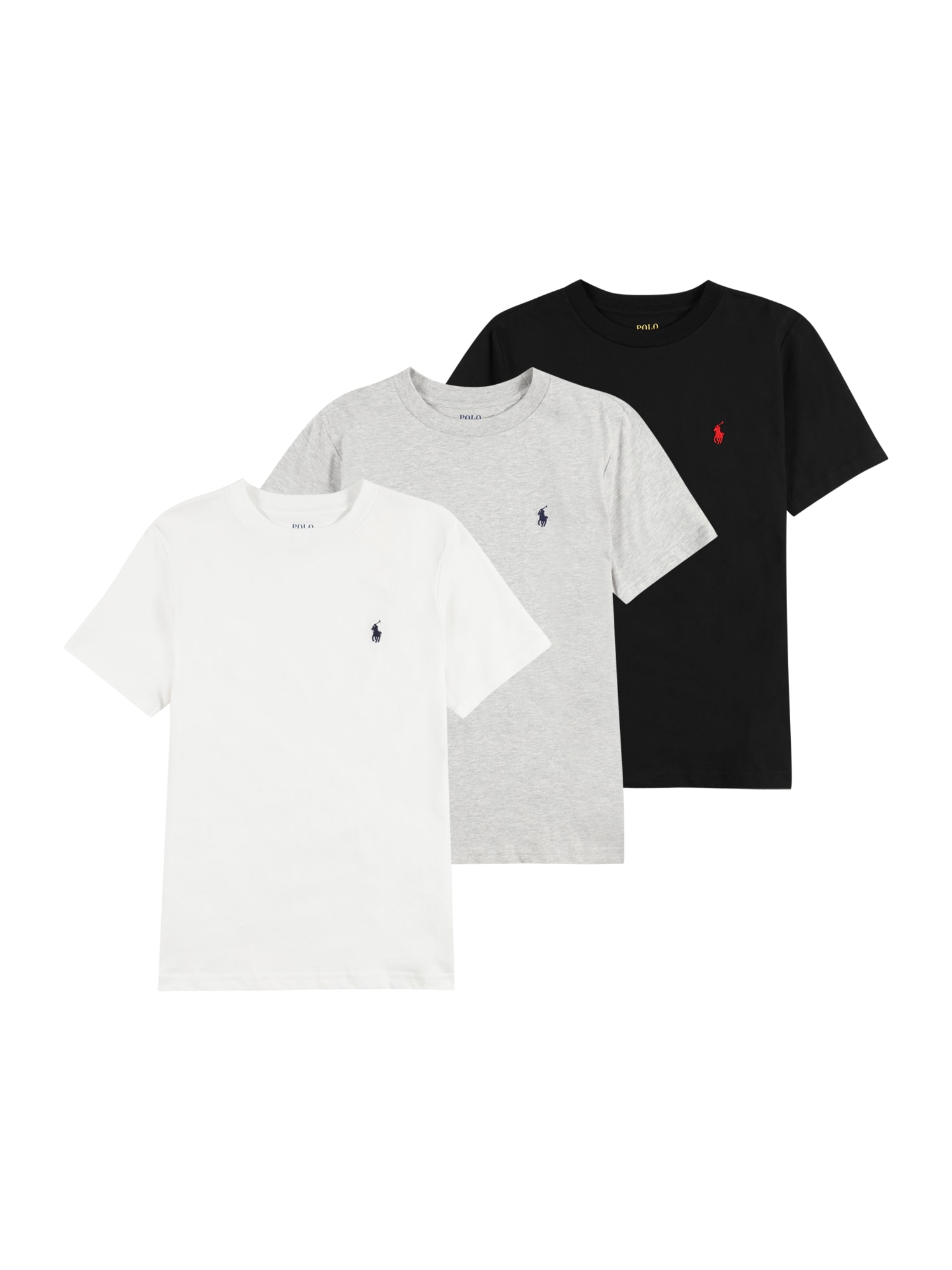 Polo Ralph Lauren Póló  fehér / szürke / fekete