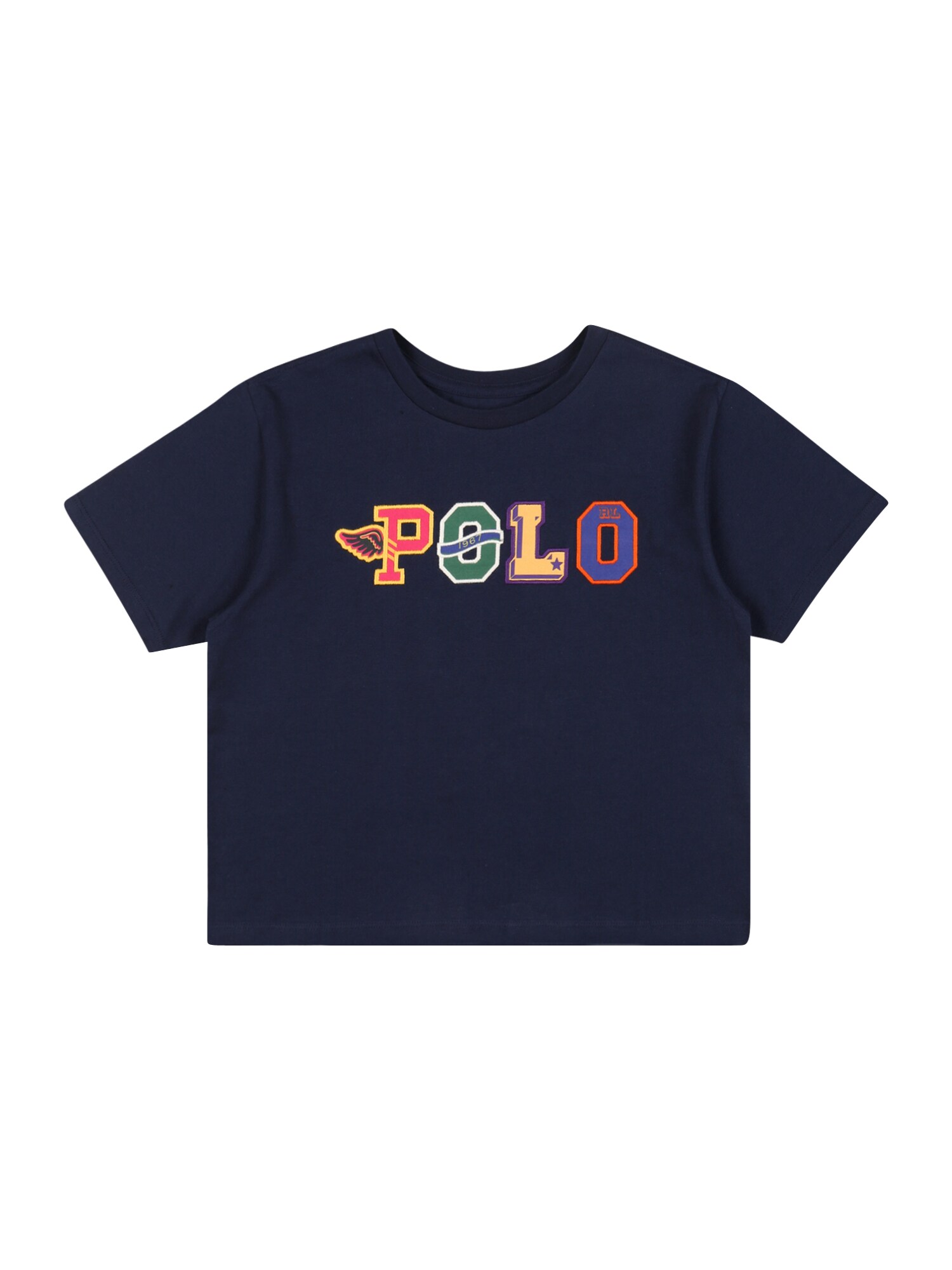 Polo Ralph Lauren Póló  sötétkék / limone / fehér / világos-rózsaszín