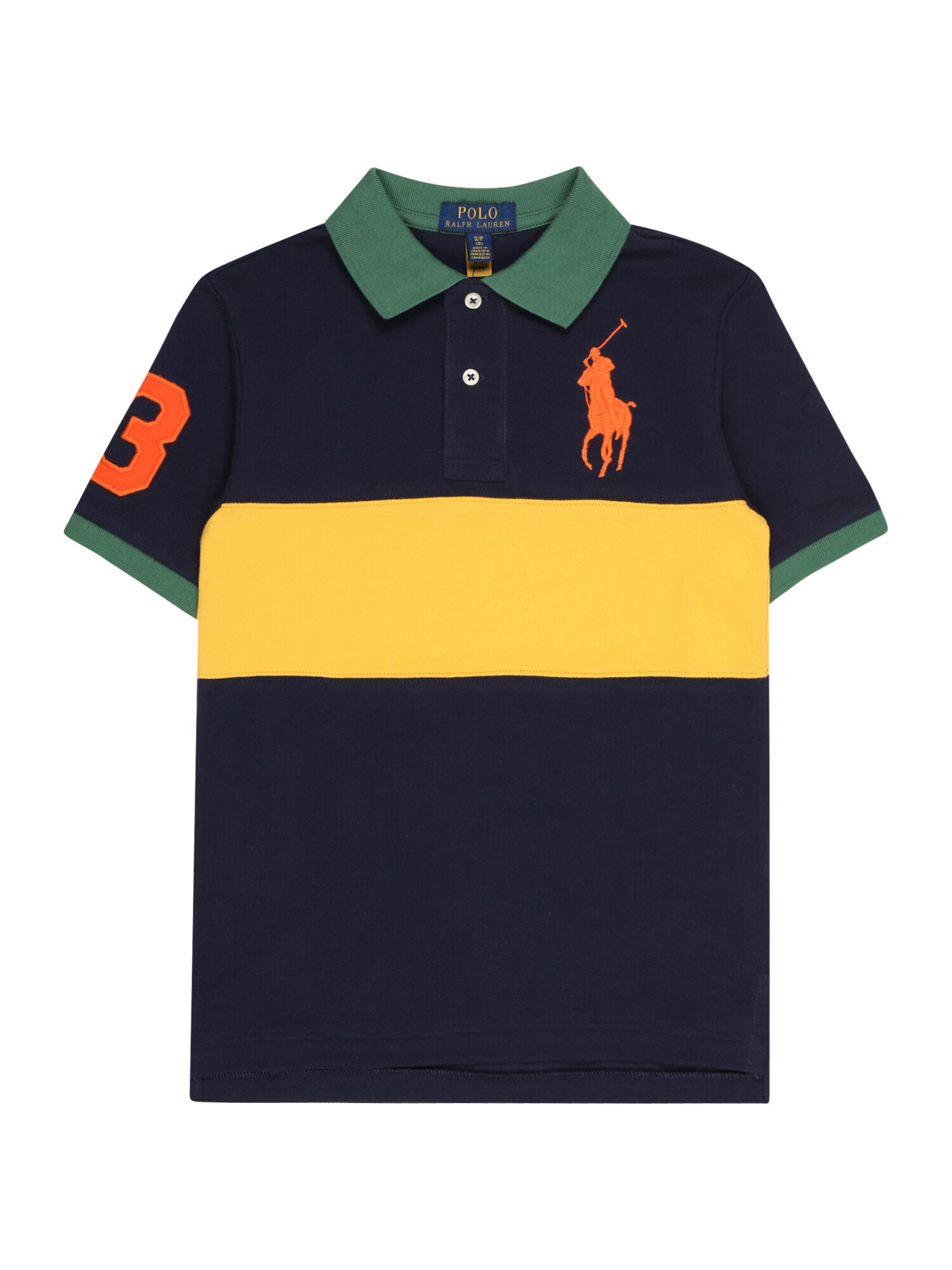 Polo Ralph Lauren Póló  tengerészkék / sárga / sötét narancssárga / zöld