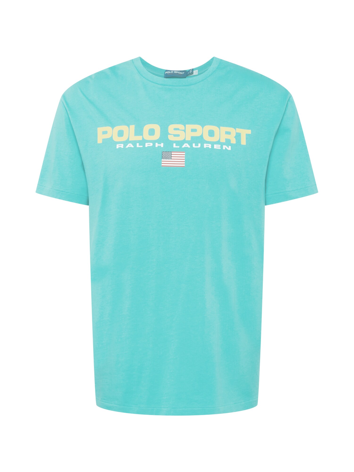 Polo Ralph Lauren Póló  vízszín / világos sárga / fehér / piros
