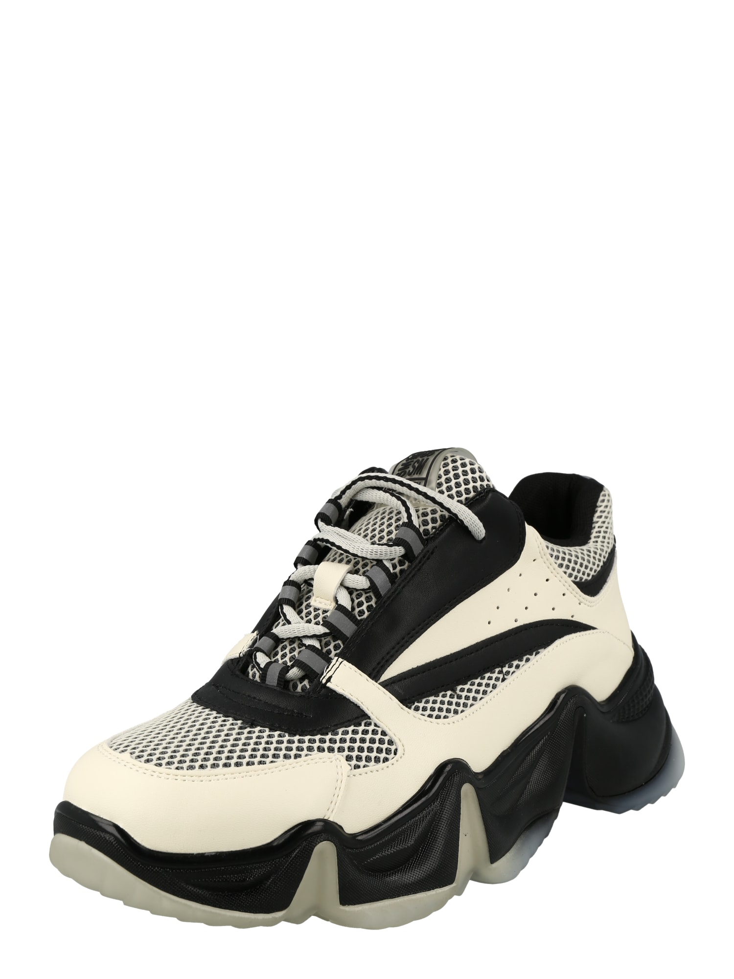 STEVE MADDEN Rövid szárú edzőcipők 'City Soul'  fekete / bézs