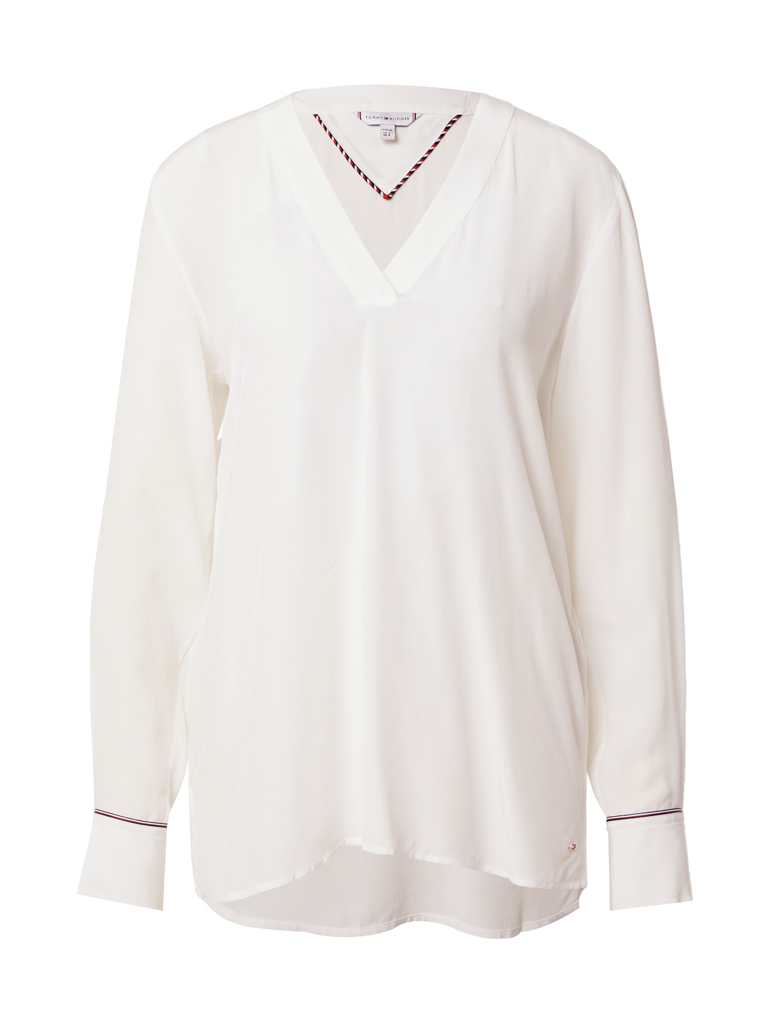 TOMMY HILFIGER Blúz  ekrü / tengerészkék / piros