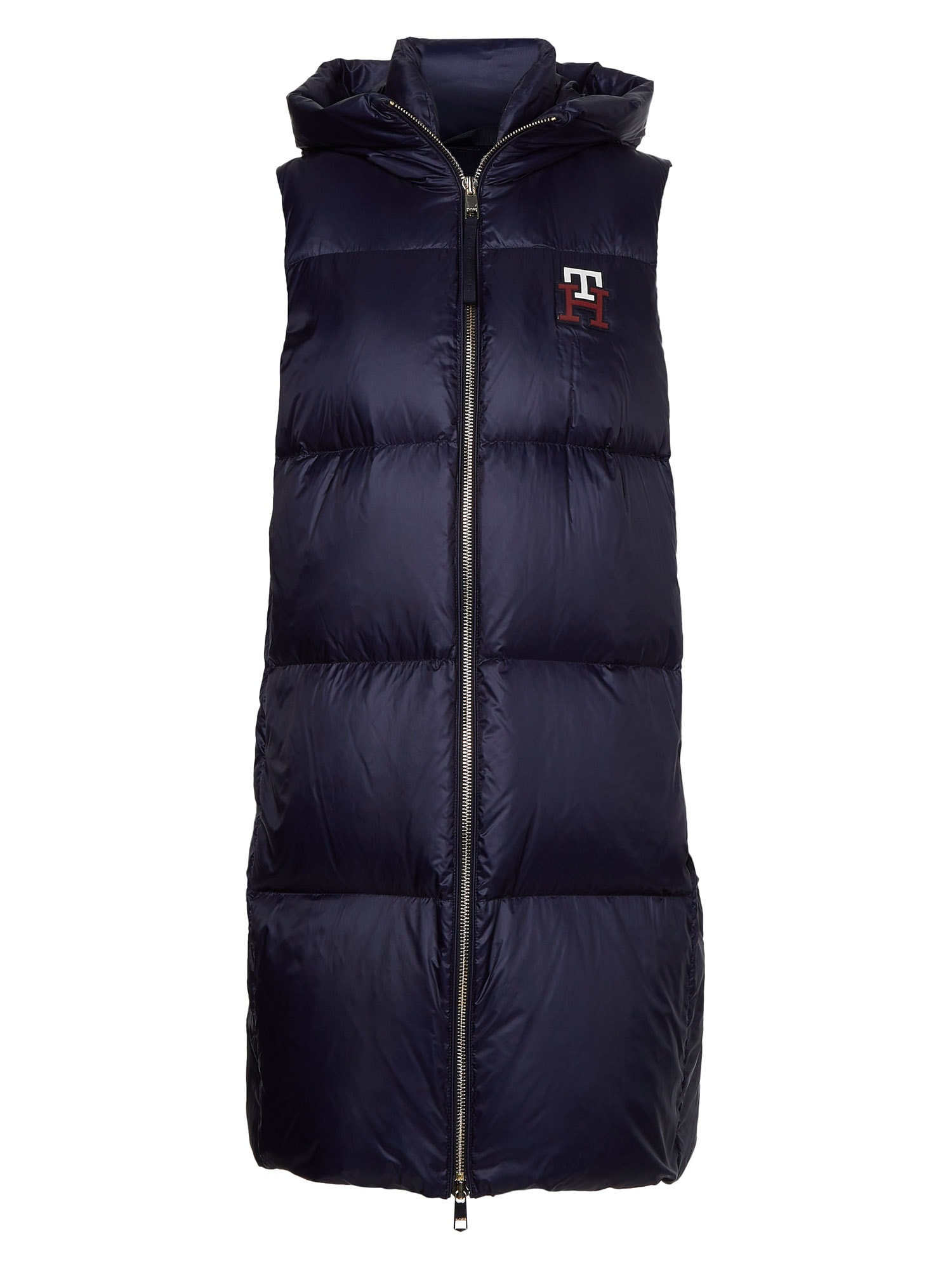 TOMMY HILFIGER Mellény 'Monogram'  fehér / tengerészkék / piros
