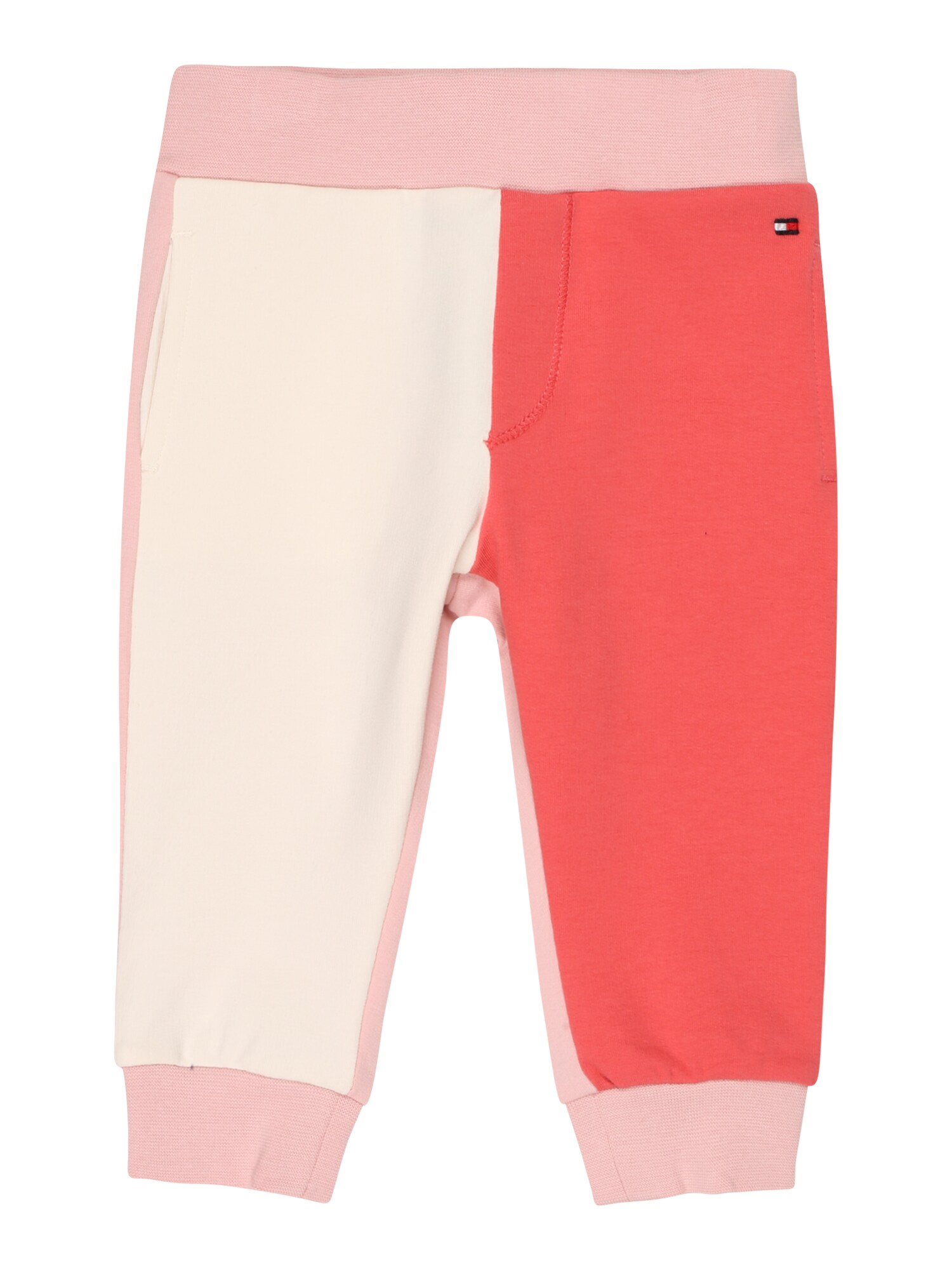 TOMMY HILFIGER Nadrág  rózsaszín / világospiros / fehér