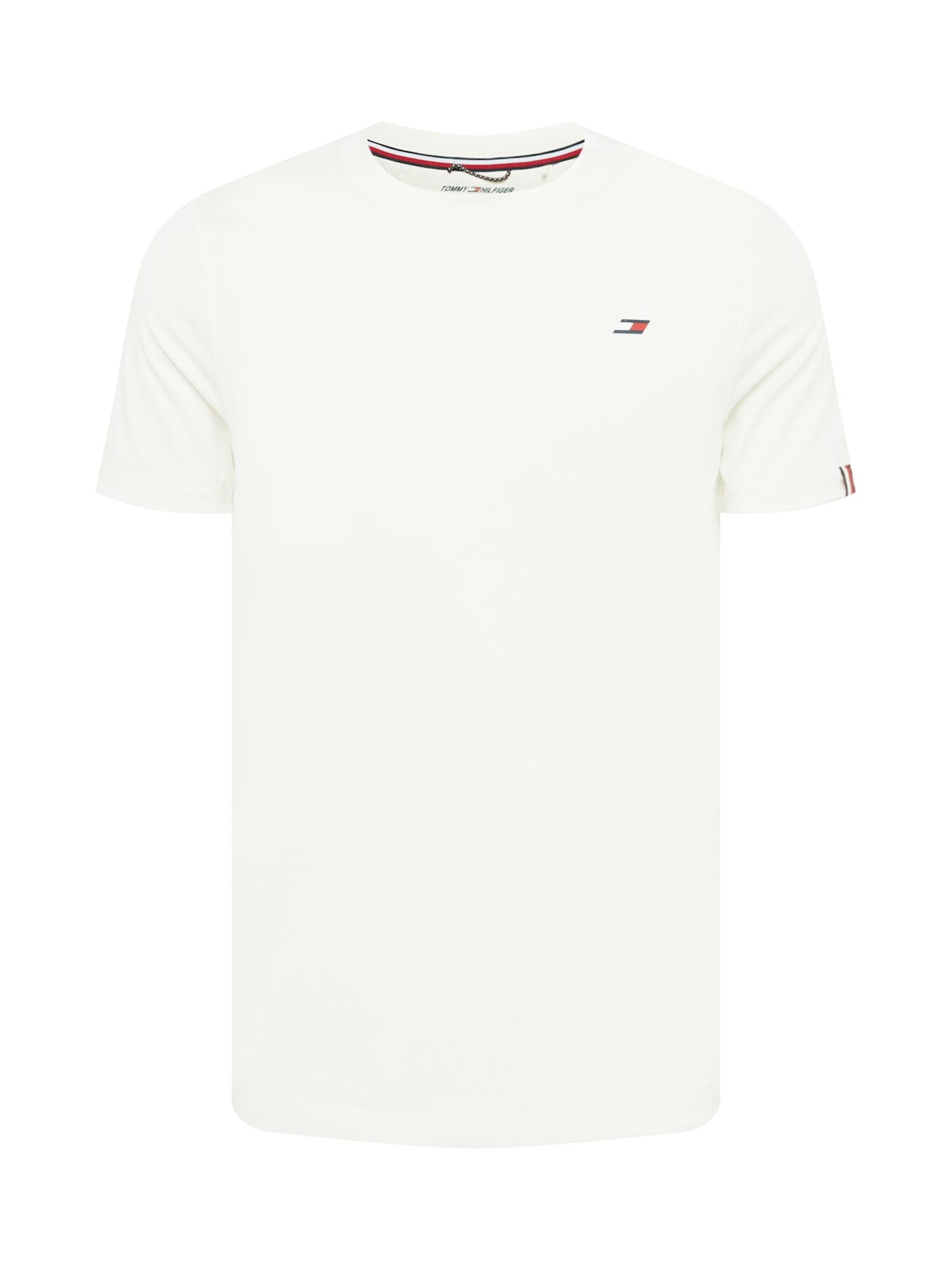 TOMMY HILFIGER Póló  fehér / sötétkék / rikító piros