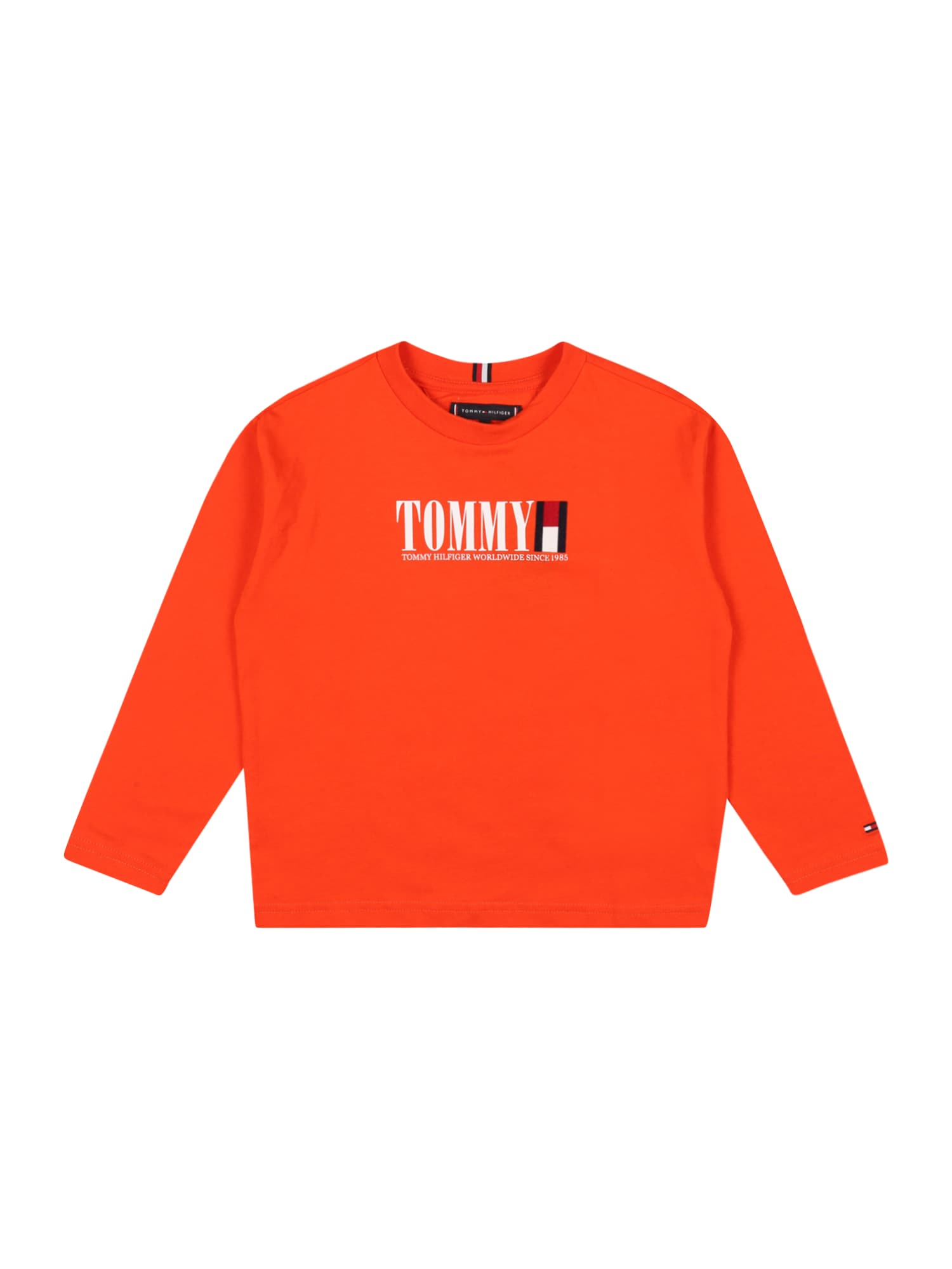 TOMMY HILFIGER Póló  narancs / fehér / éjkék / piros