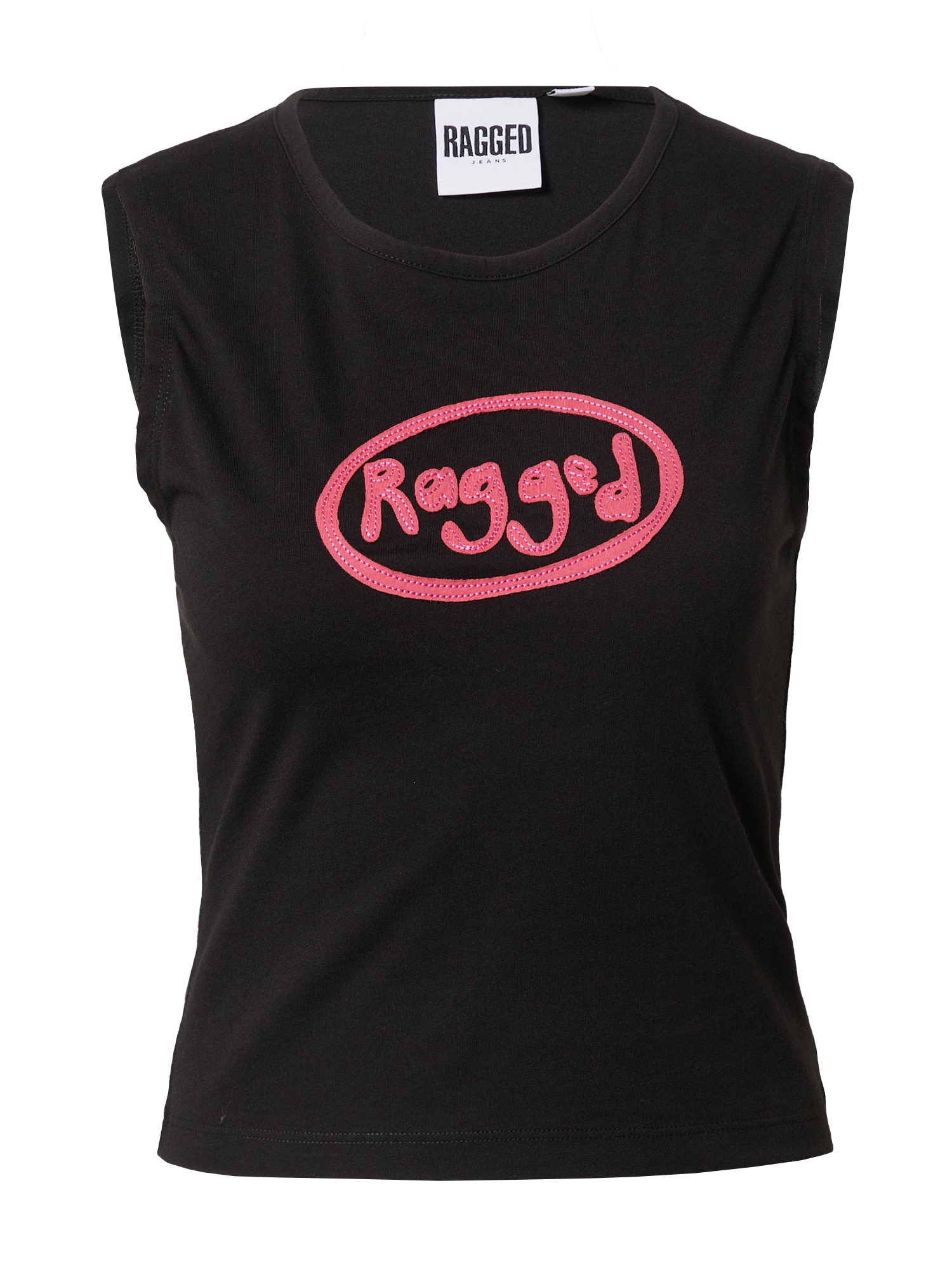 The Ragged Priest Top  fekete / világos-rózsaszín