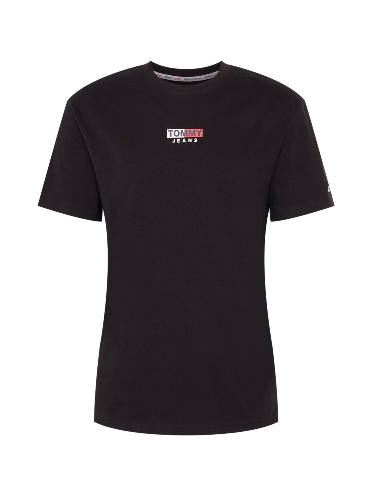 Tommy Jeans Póló  fekete / fehér / gránátalma / tengerészkék