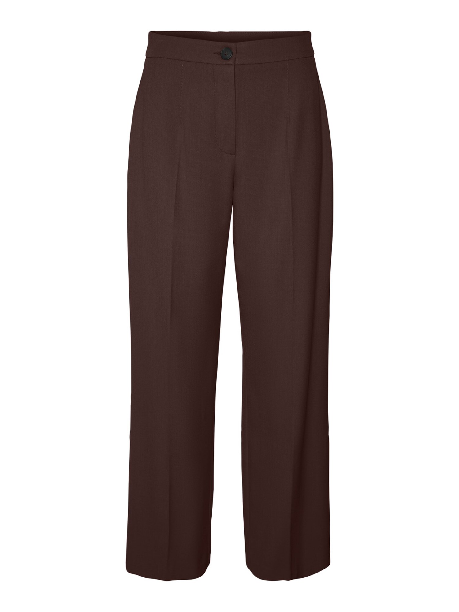 VERO MODA Ráncos nadrág  sötét barna