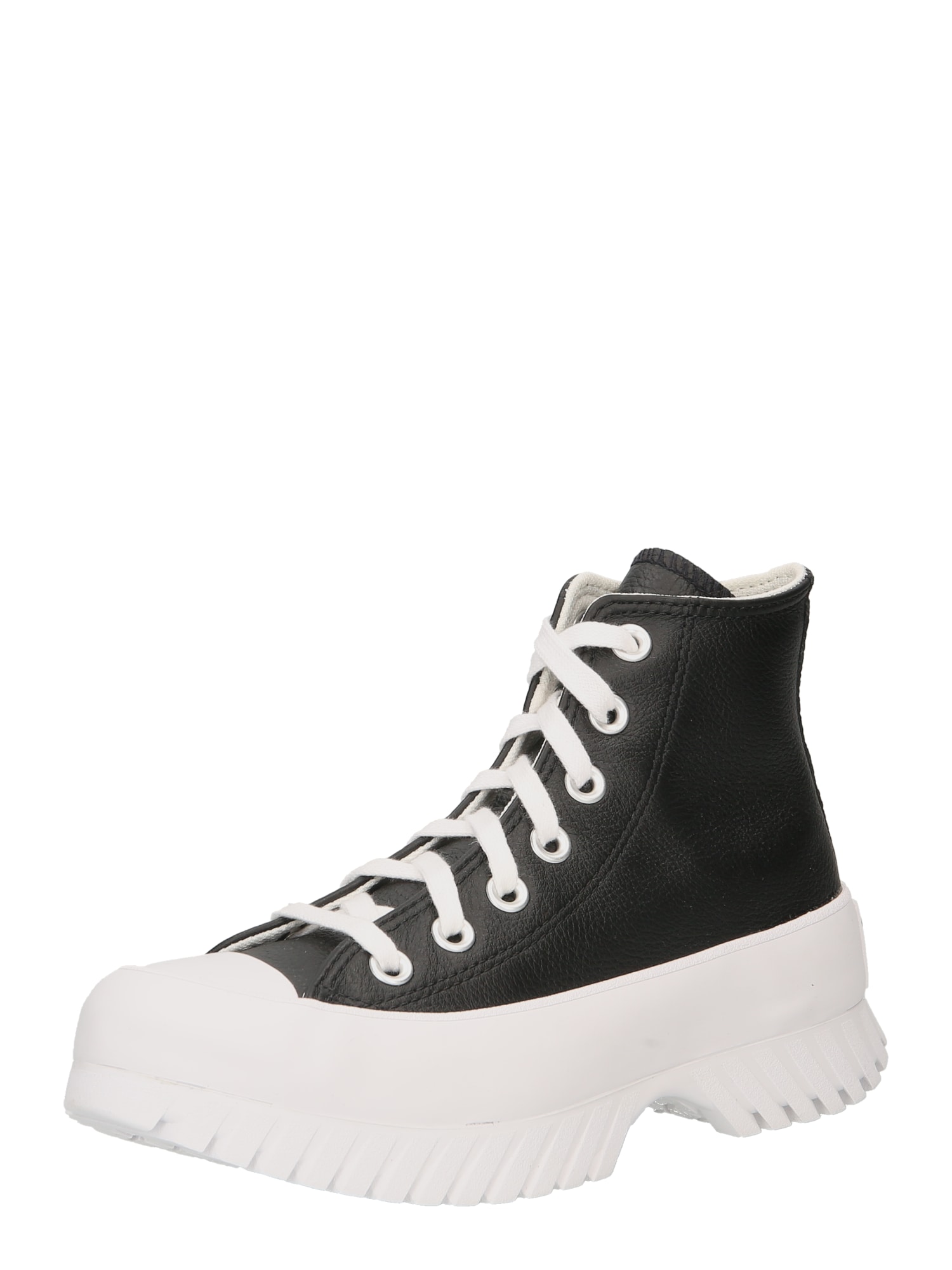 CONVERSE Magas szárú edzőcipők 'Chuck Taylor All Star Lugged 2.0'  fekete / fehér