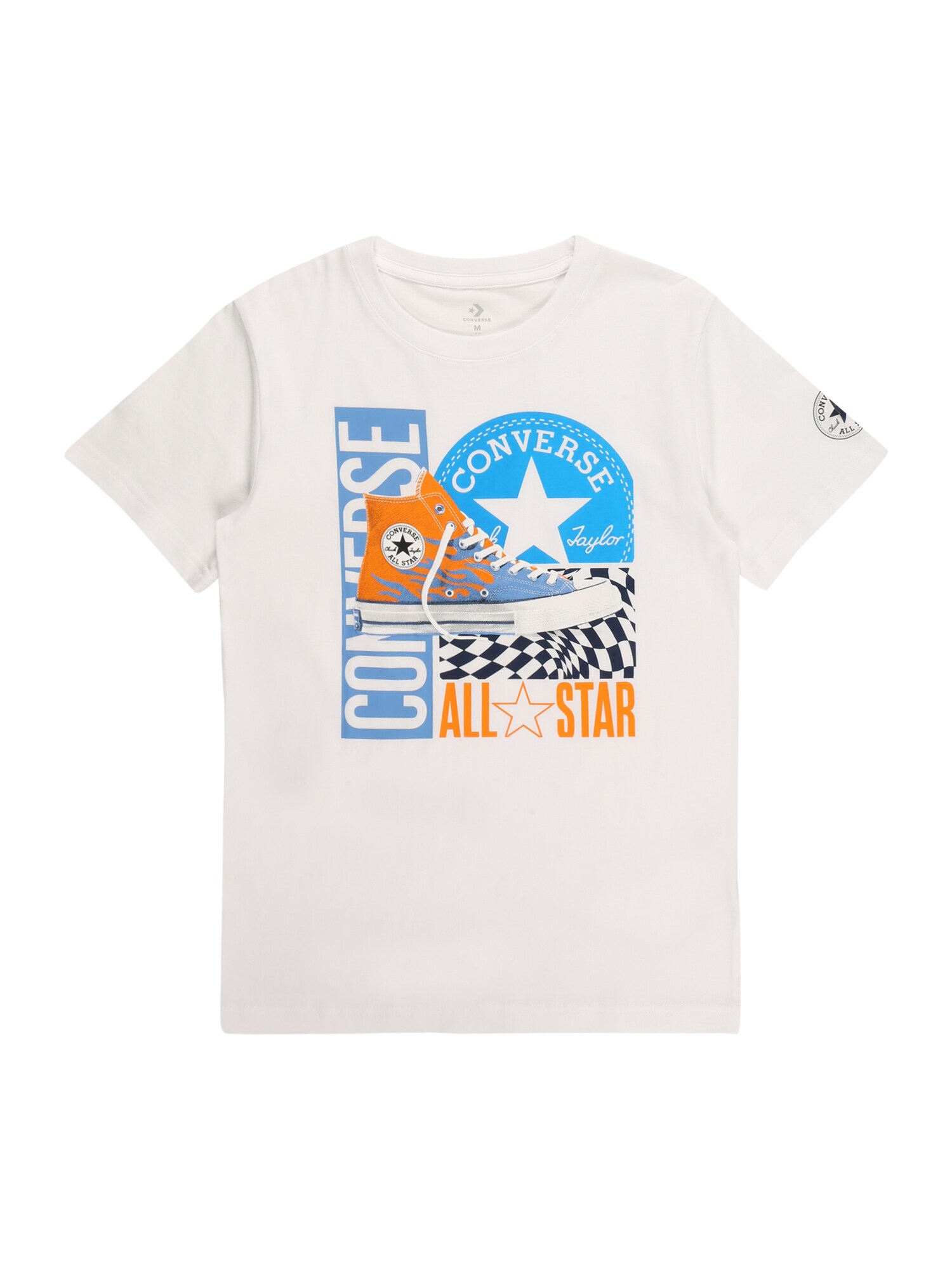CONVERSE Póló 'KICKS ALL STAR'  fehér / vegyes színek