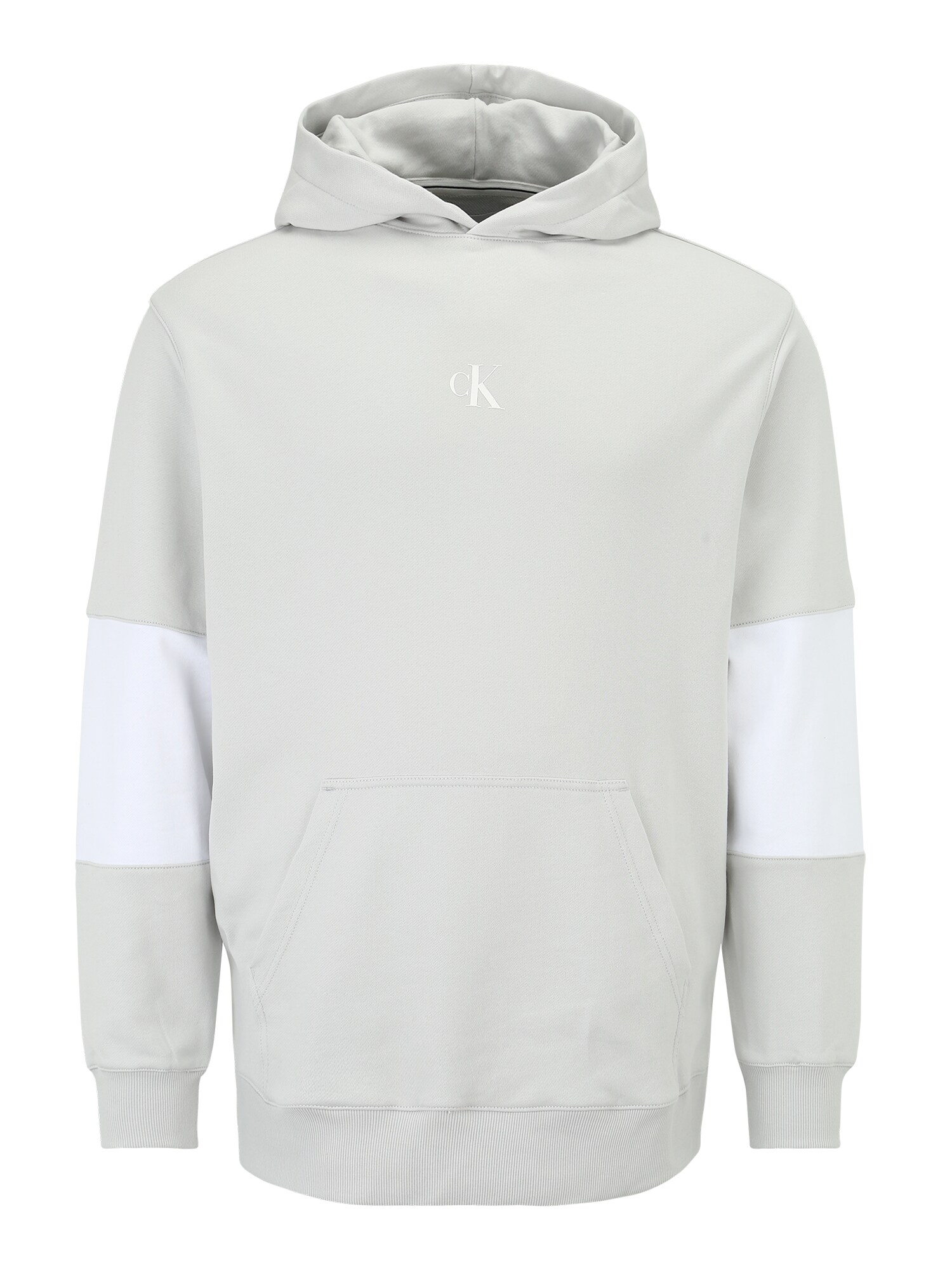Calvin Klein Jeans Plus Tréning póló  világosszürke / fehér / fekete