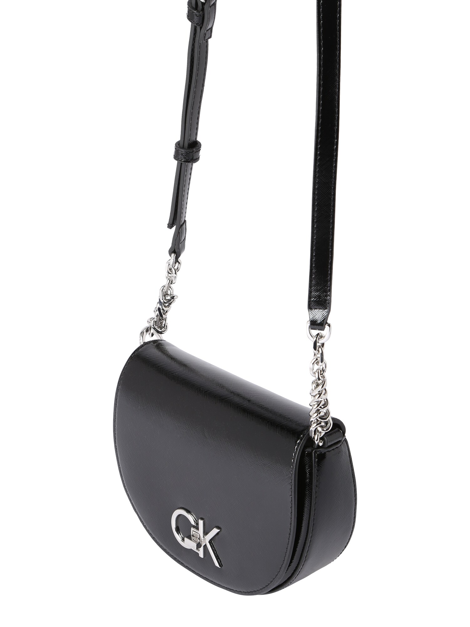 Calvin Klein Válltáska  fekete / ezüst