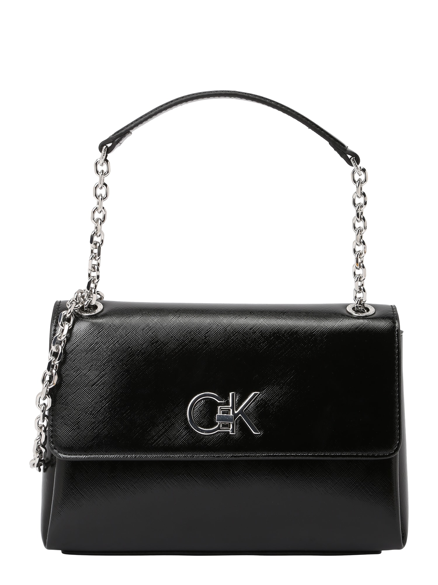 Calvin Klein Válltáska  fekete / ezüst