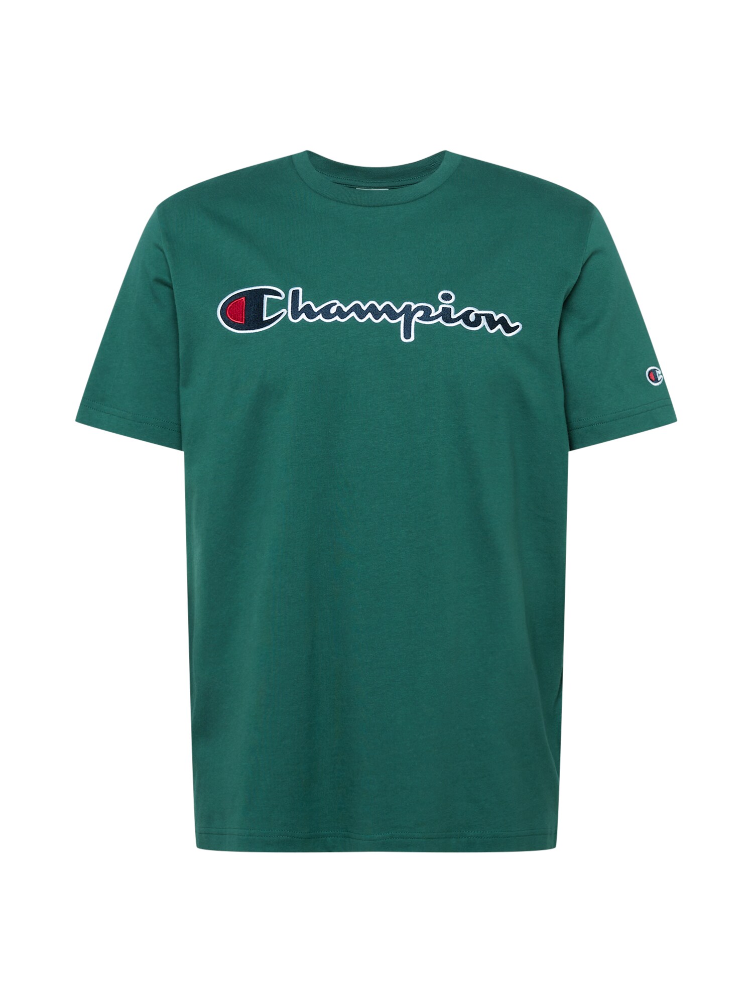Champion Authentic Athletic Apparel Póló  sötétzöld / fehér / piros / tengerészkék