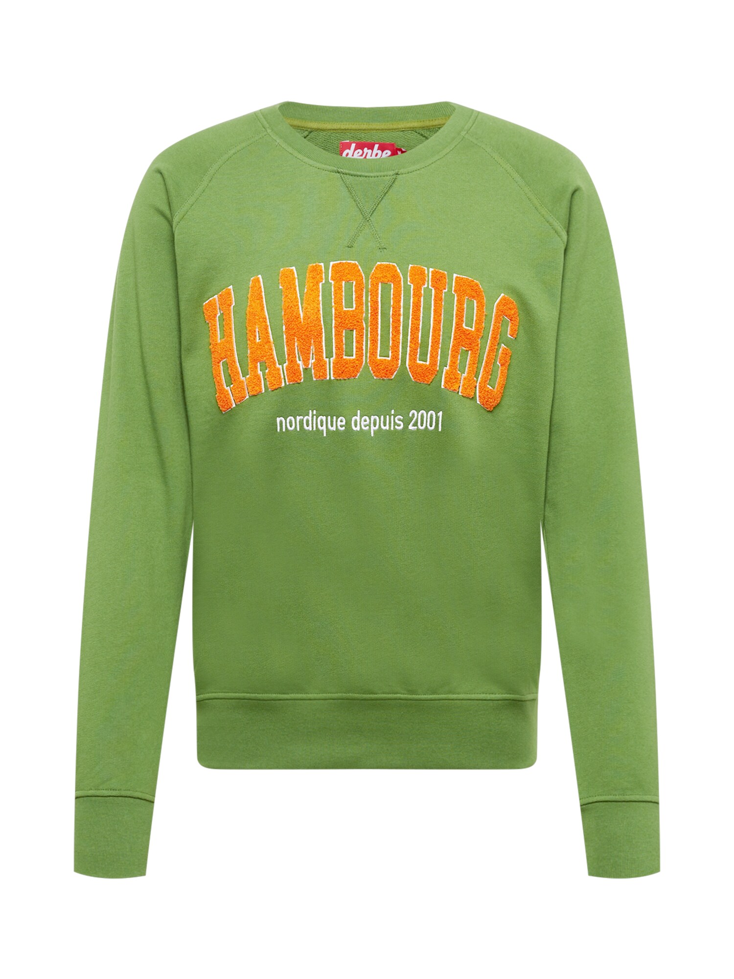 Derbe Tréning póló 'Hambourg'  zöld / narancs / fehér