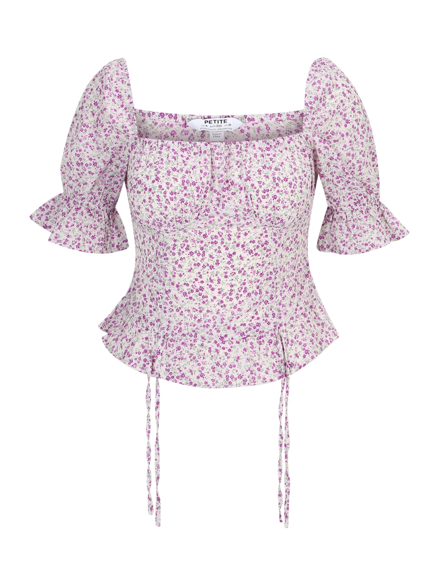 Dorothy Perkins Petite Blúz  orchidea / lila / fehér / zöld
