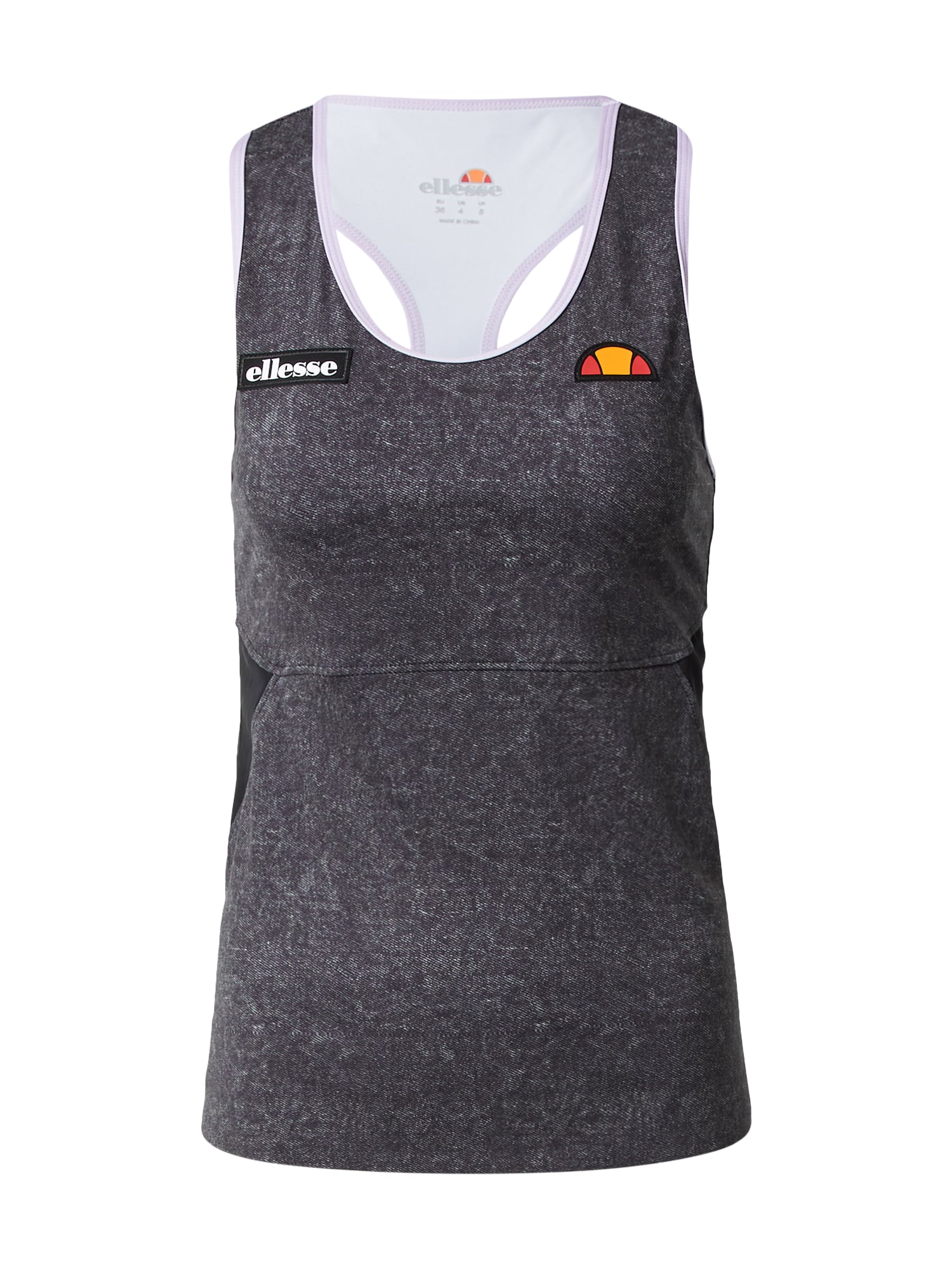 ELLESSE Sport top  fekete farmer / narancs / piros / fehér