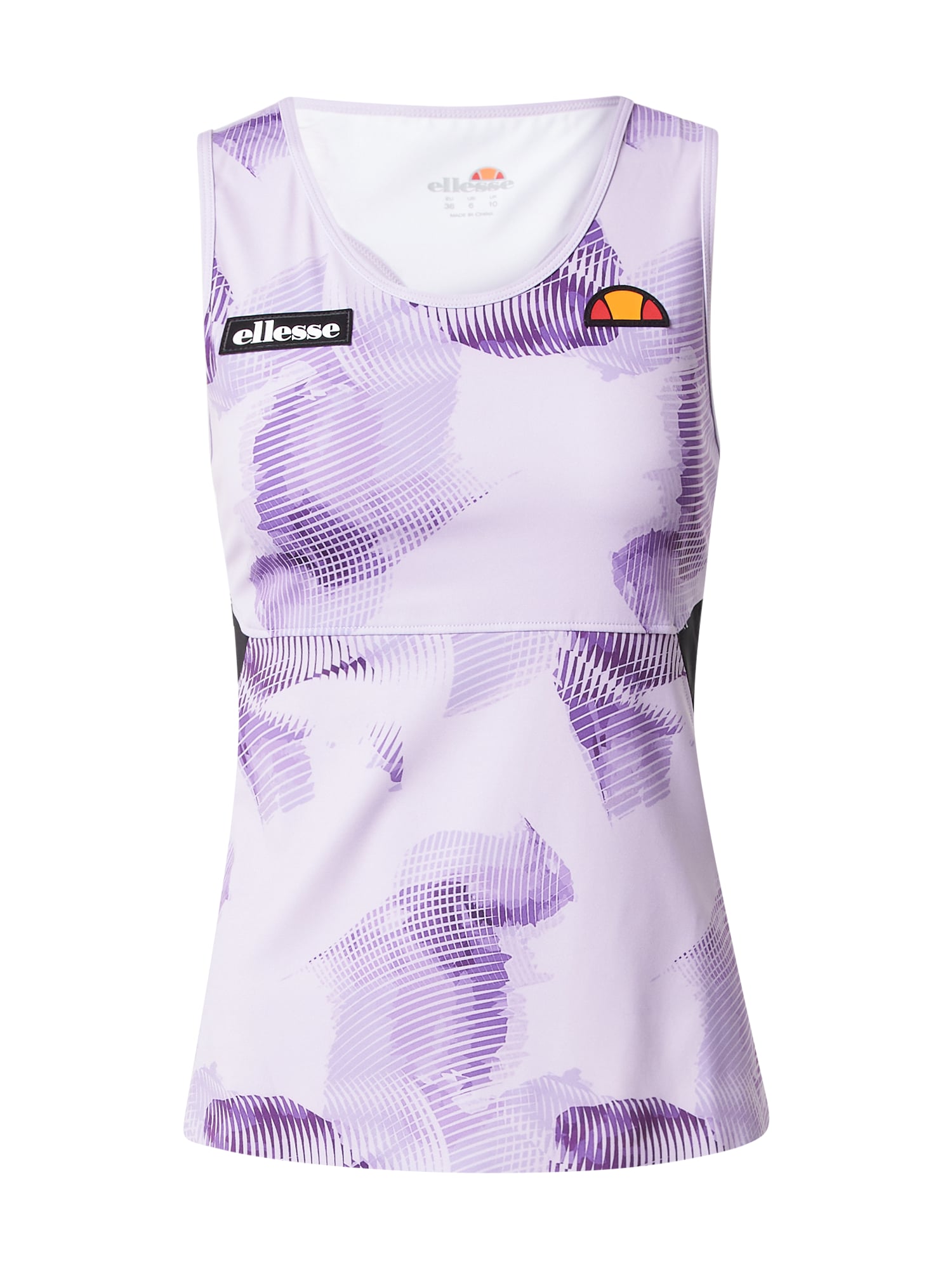 ELLESSE Sport top  lila / sötétlila / fekete / narancs