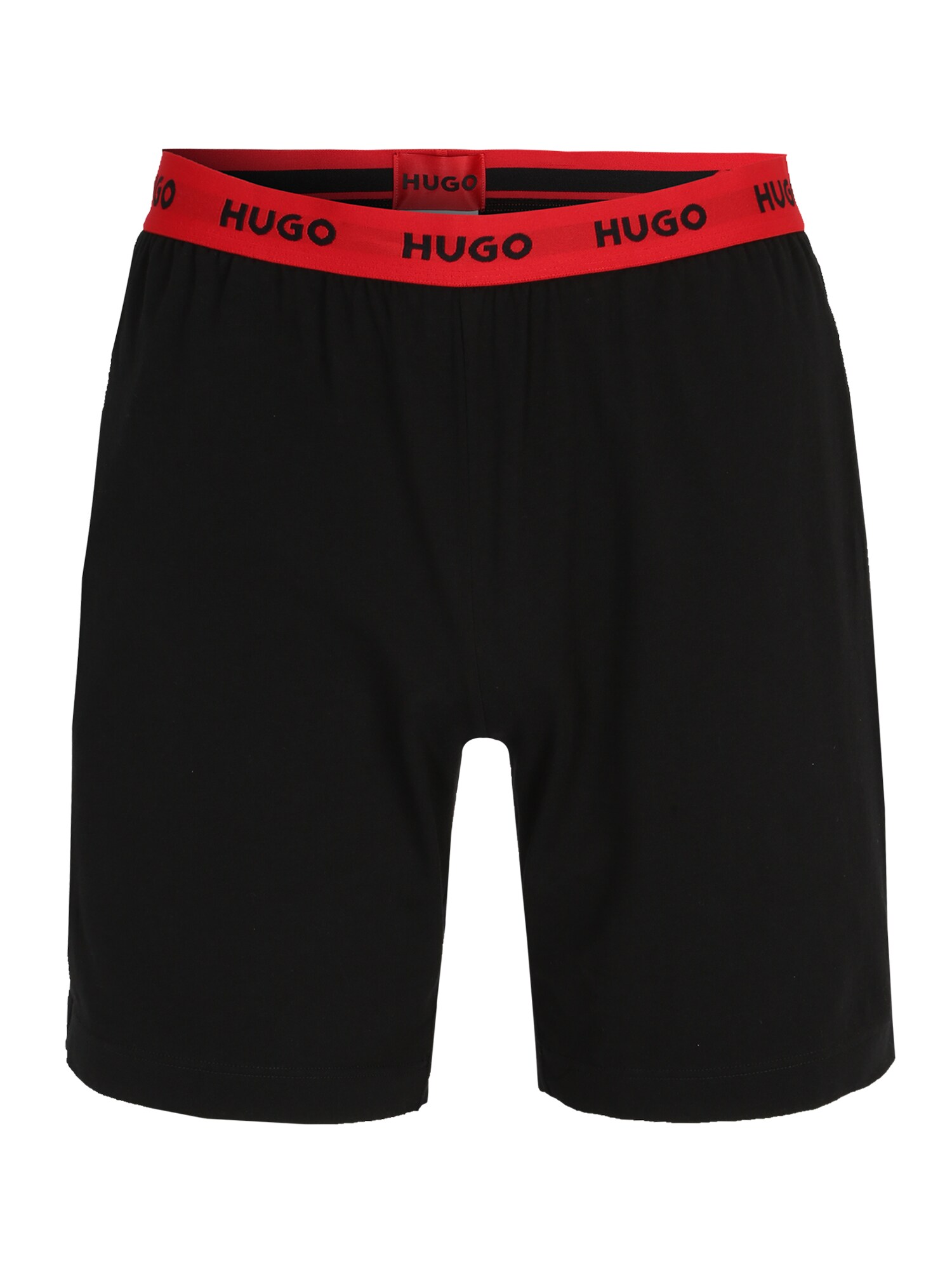 HUGO Pizsama nadrágok  fekete / piros