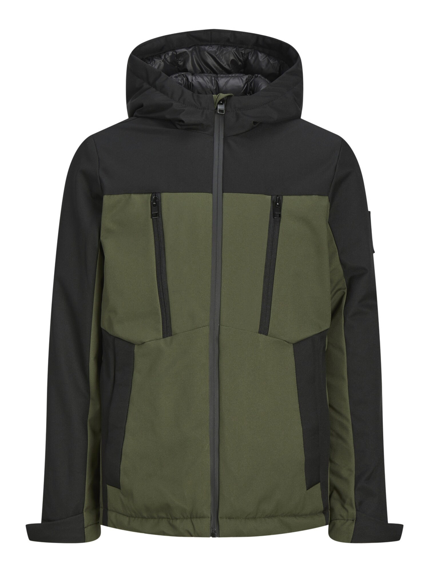 Jack & Jones Junior Átmeneti dzseki 'Abel'  khaki / fekete