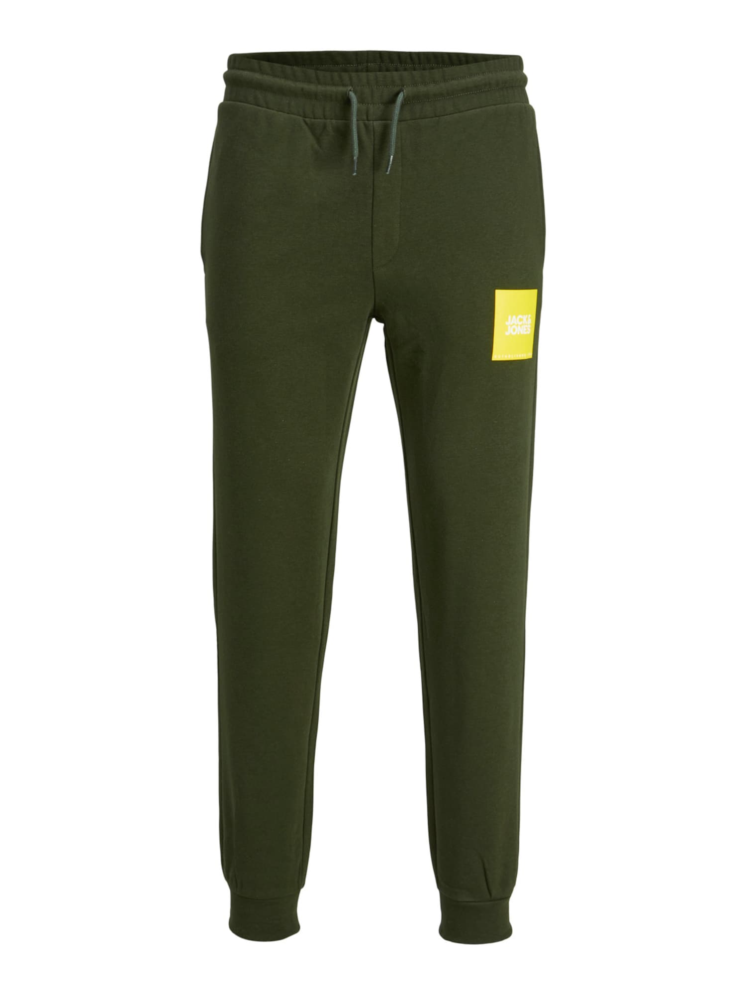 Jack & Jones Plus Nadrág 'Gordon Lock'  zöld / sárga