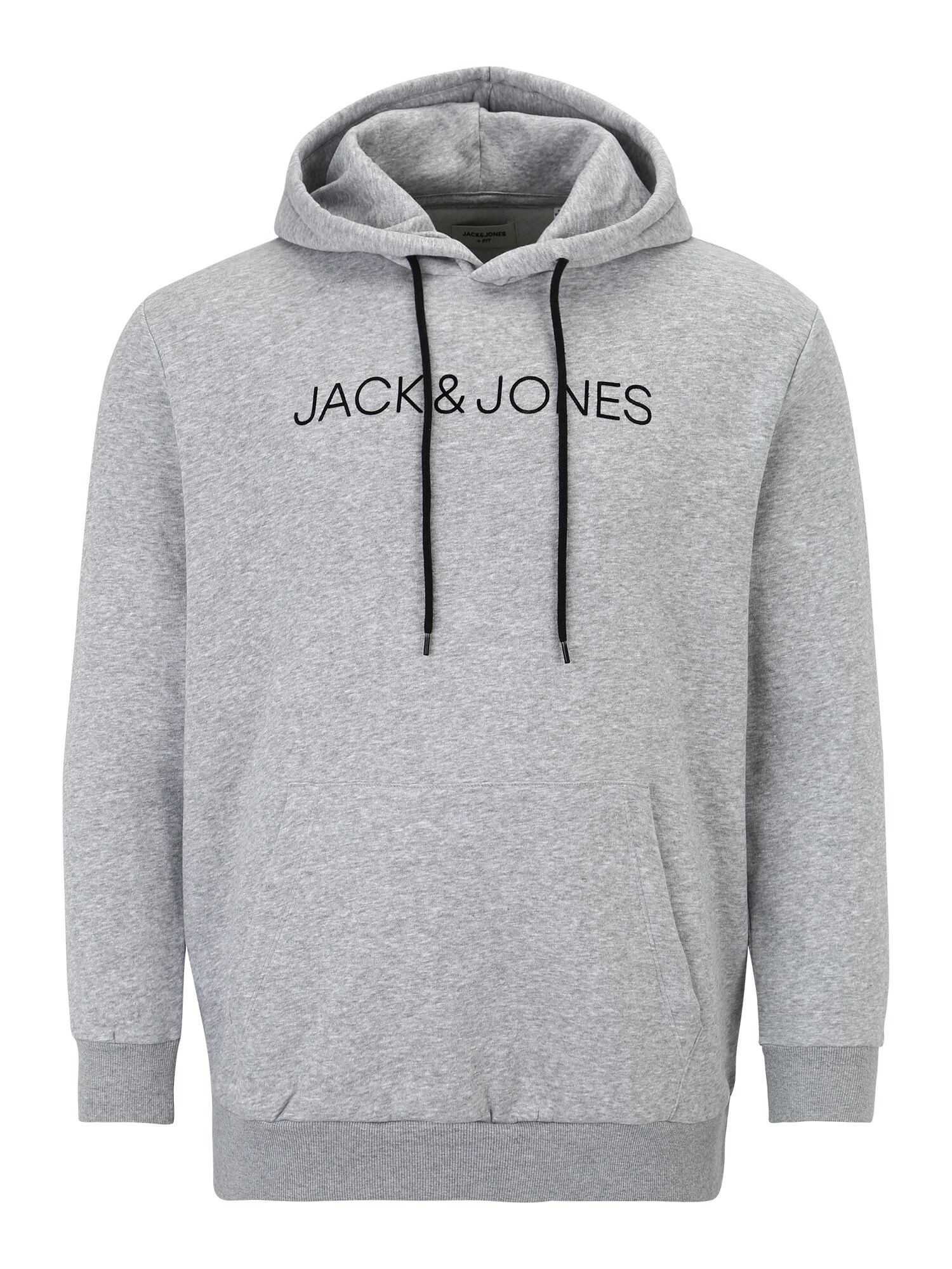 Jack & Jones Plus Tréning póló  szürke melír / fekete