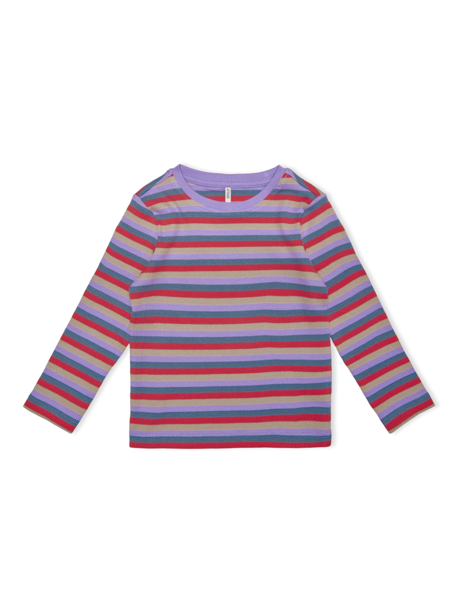 KIDS MINI GIRL Póló 'Nulan'  lila / sötét-rózsaszín / pasztellkék / világosbarna