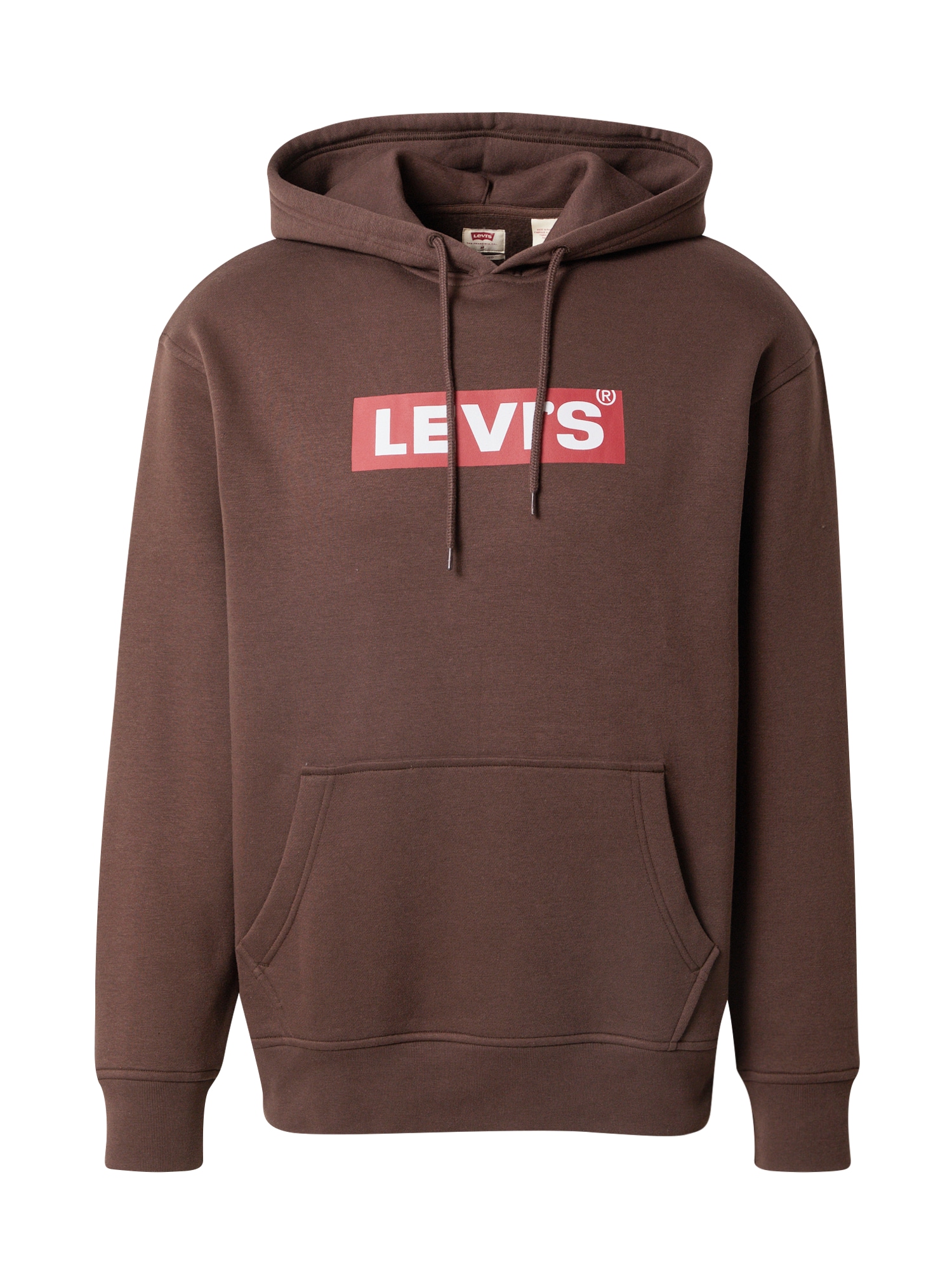 LEVI'S Tréning póló  barna / fehér / piros
