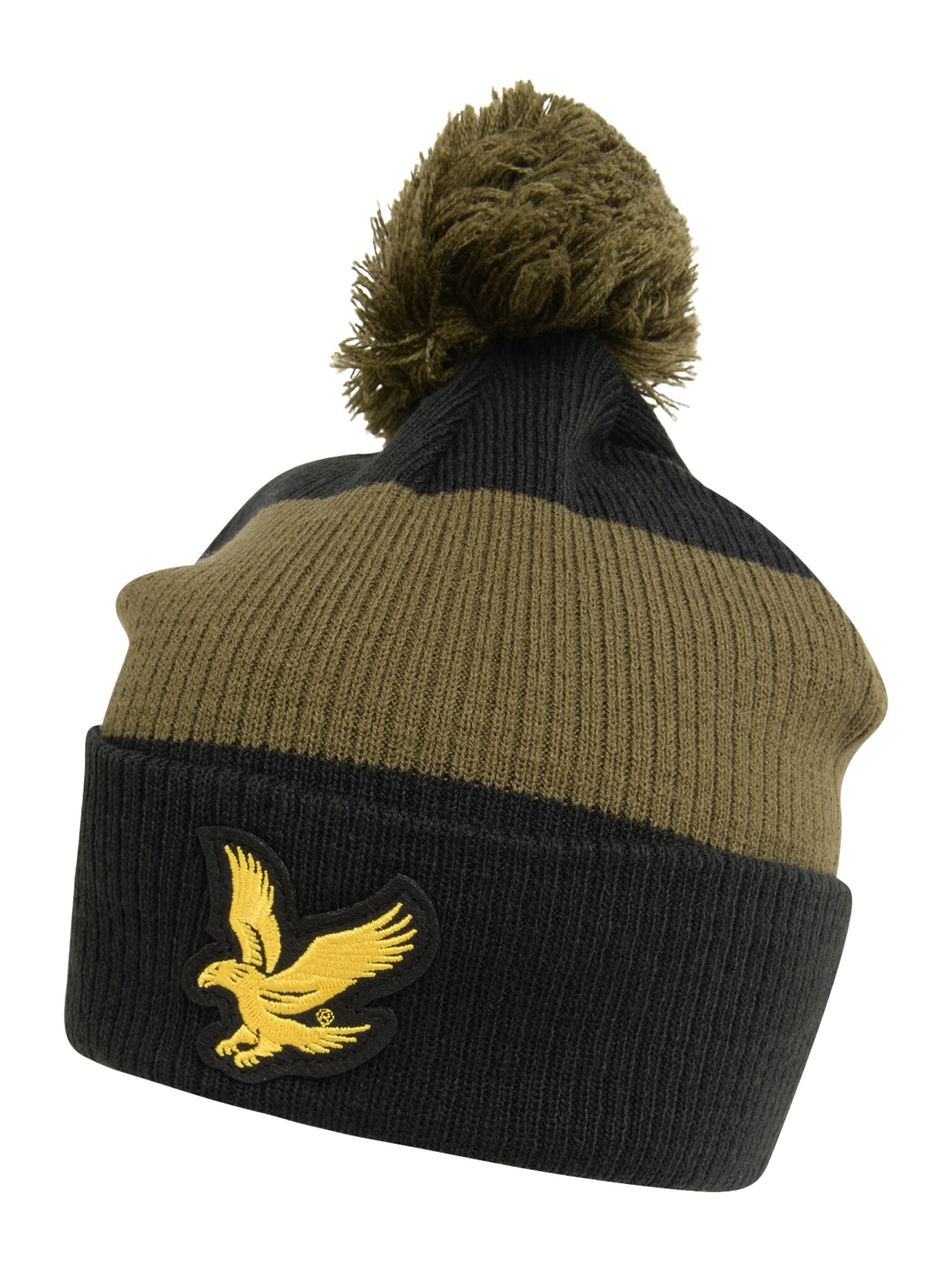 Lyle & Scott Sapka 'Bengal Bobble'  olíva / fekete