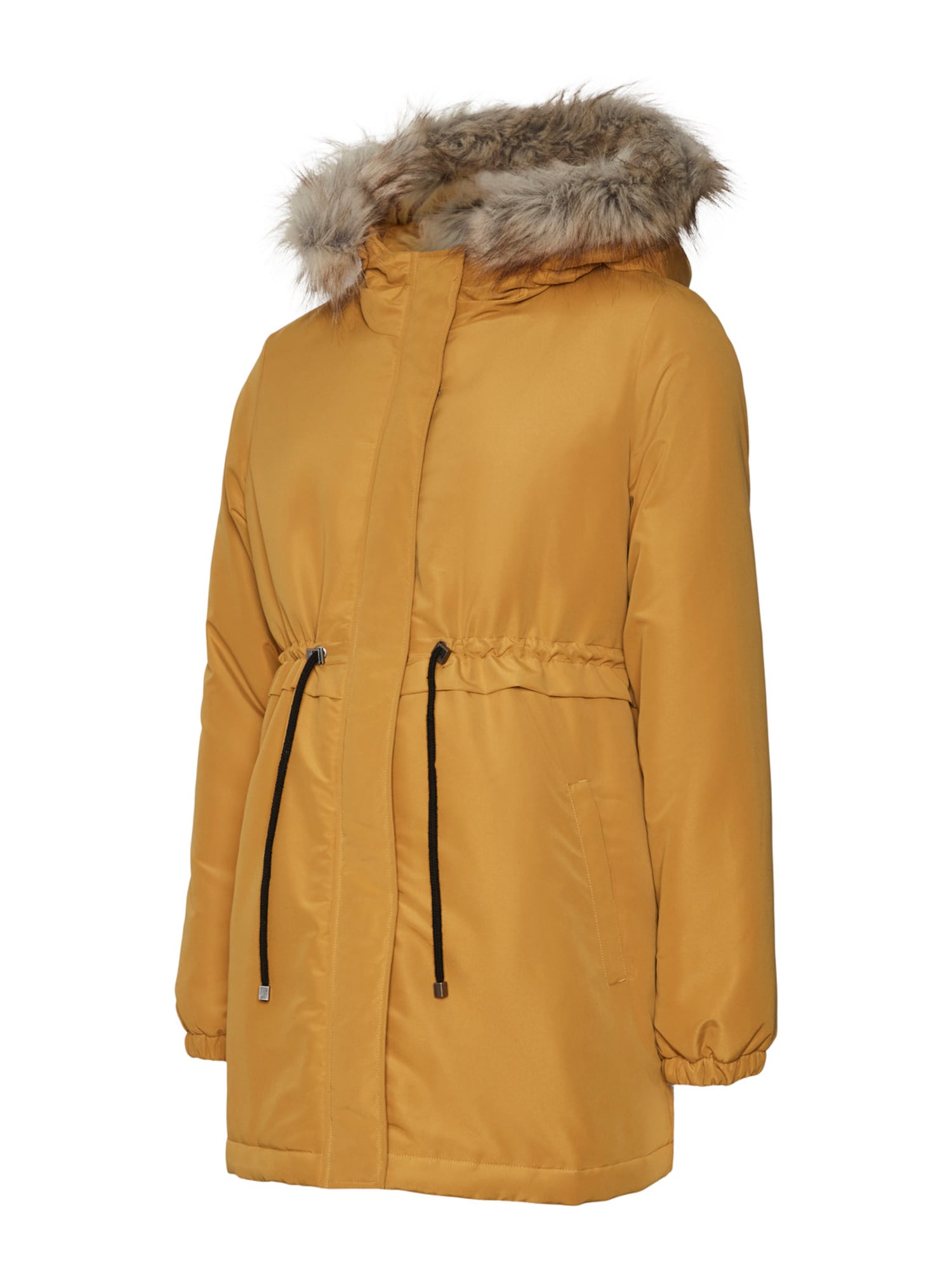 MAMALICIOUS Téli parka 'Jessi'  fekete / karamell