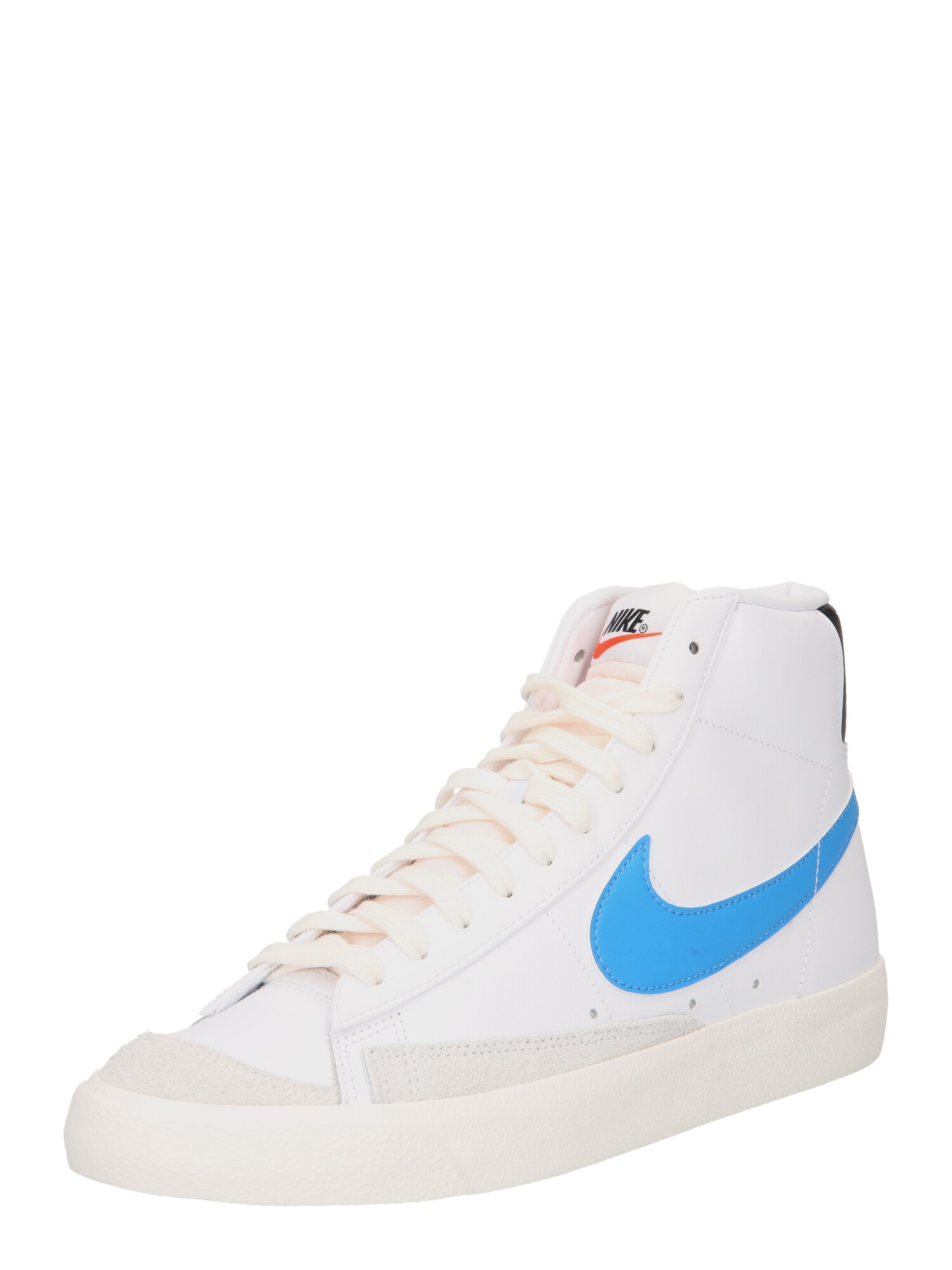 Nike Sportswear Magas szárú edzőcipők 'Blazer Mid '77 Vintage'  fehér / azúr / fekete / világos bézs