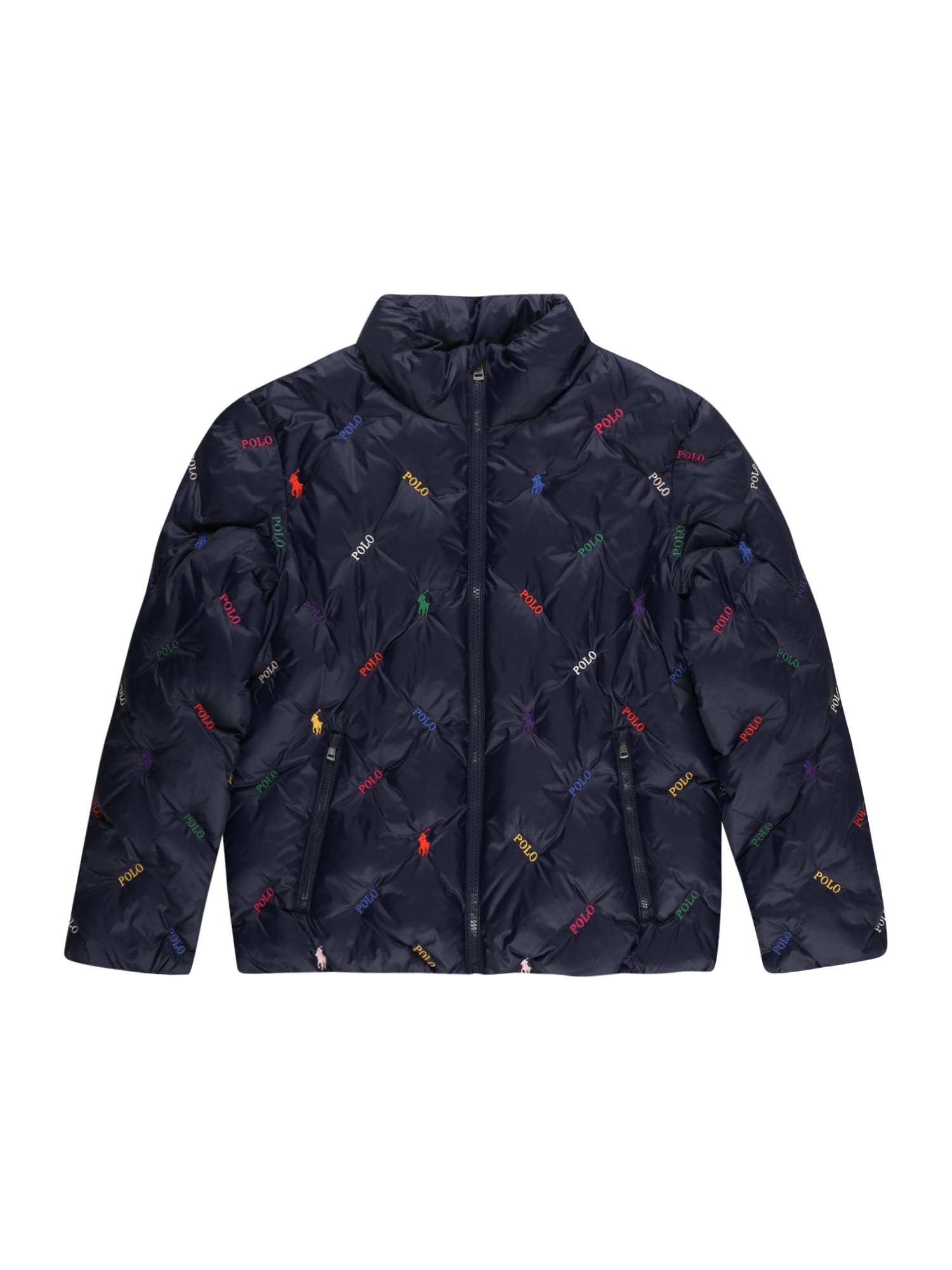 Polo Ralph Lauren Átmeneti dzseki  sötétkék / zöld / rózsaszín / piros