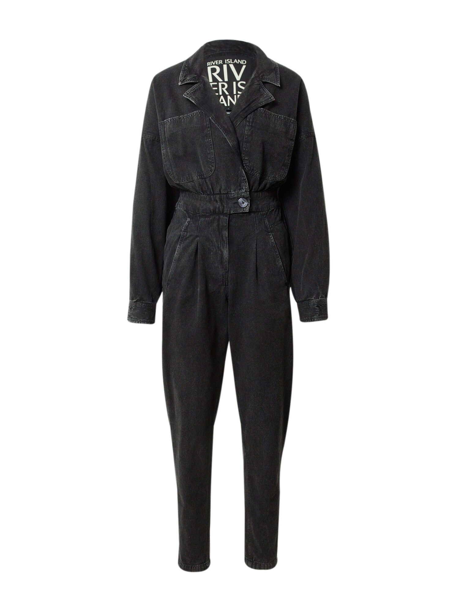 River Island Kezeslábas  fekete